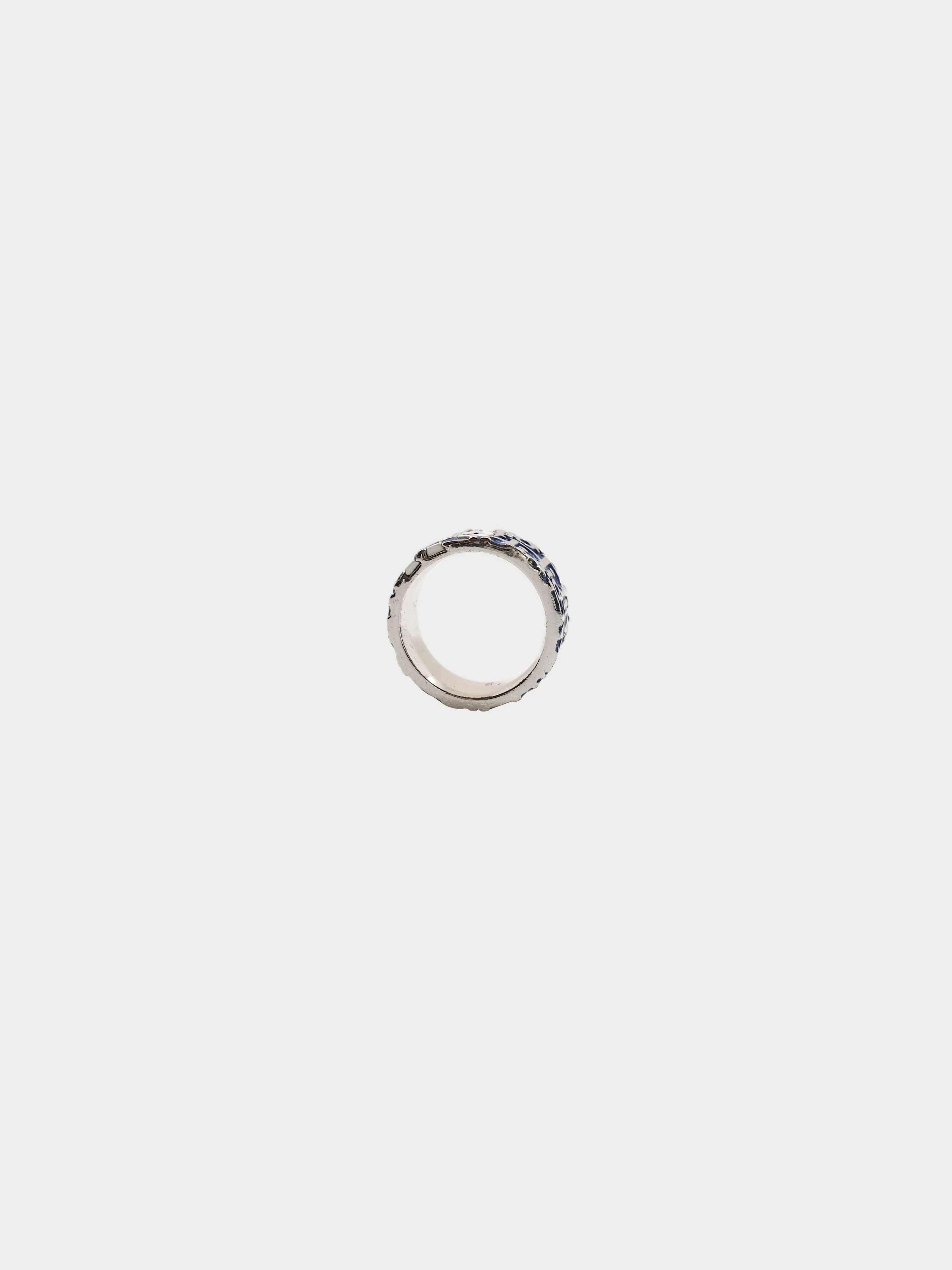 Christian Dior 2000s Blue Trotter Ring - Image 3