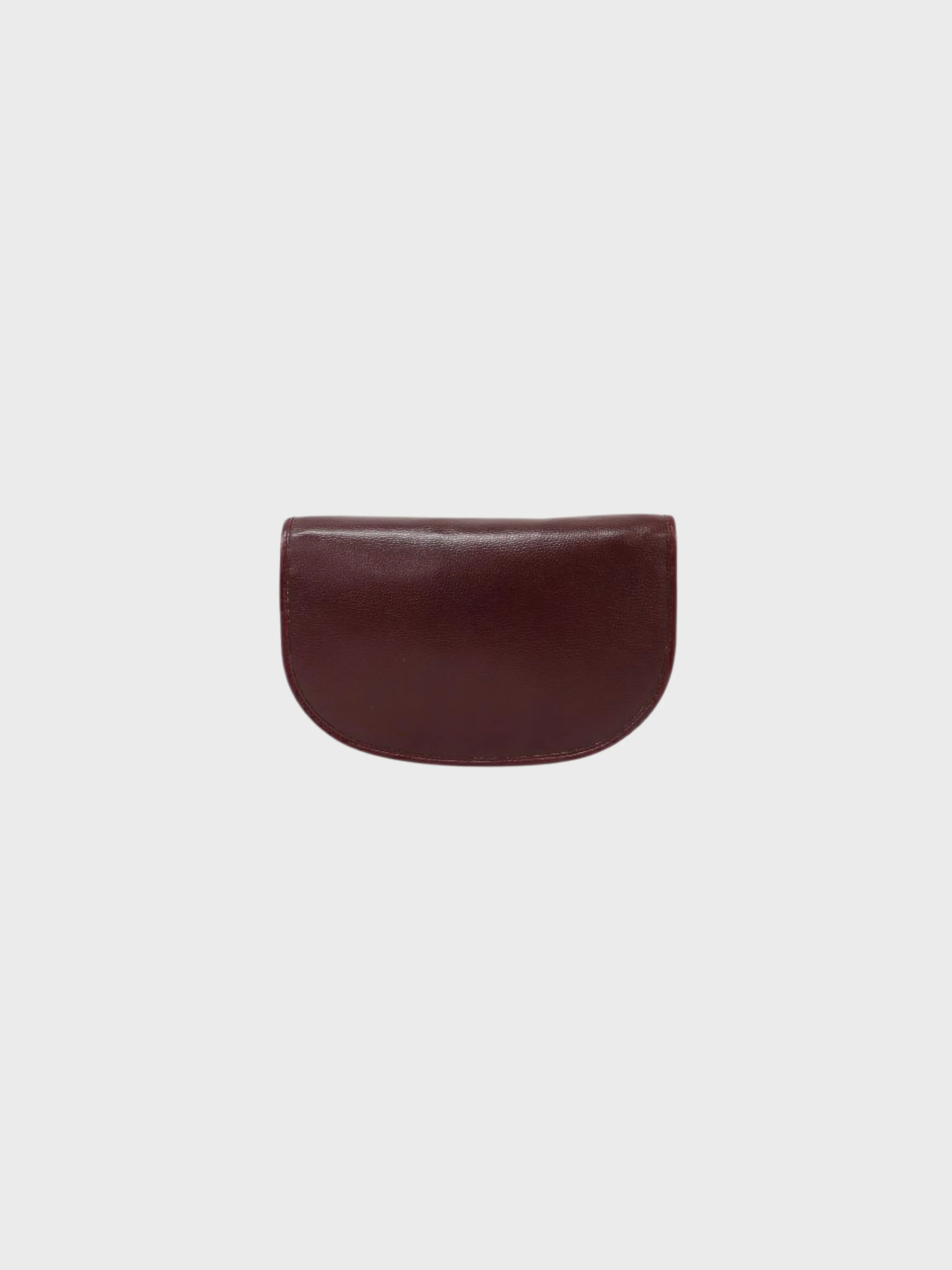 Christian Dior 2000s Bordeaux Leather Logo Accent Hardware Shoulder Bag - Image 2