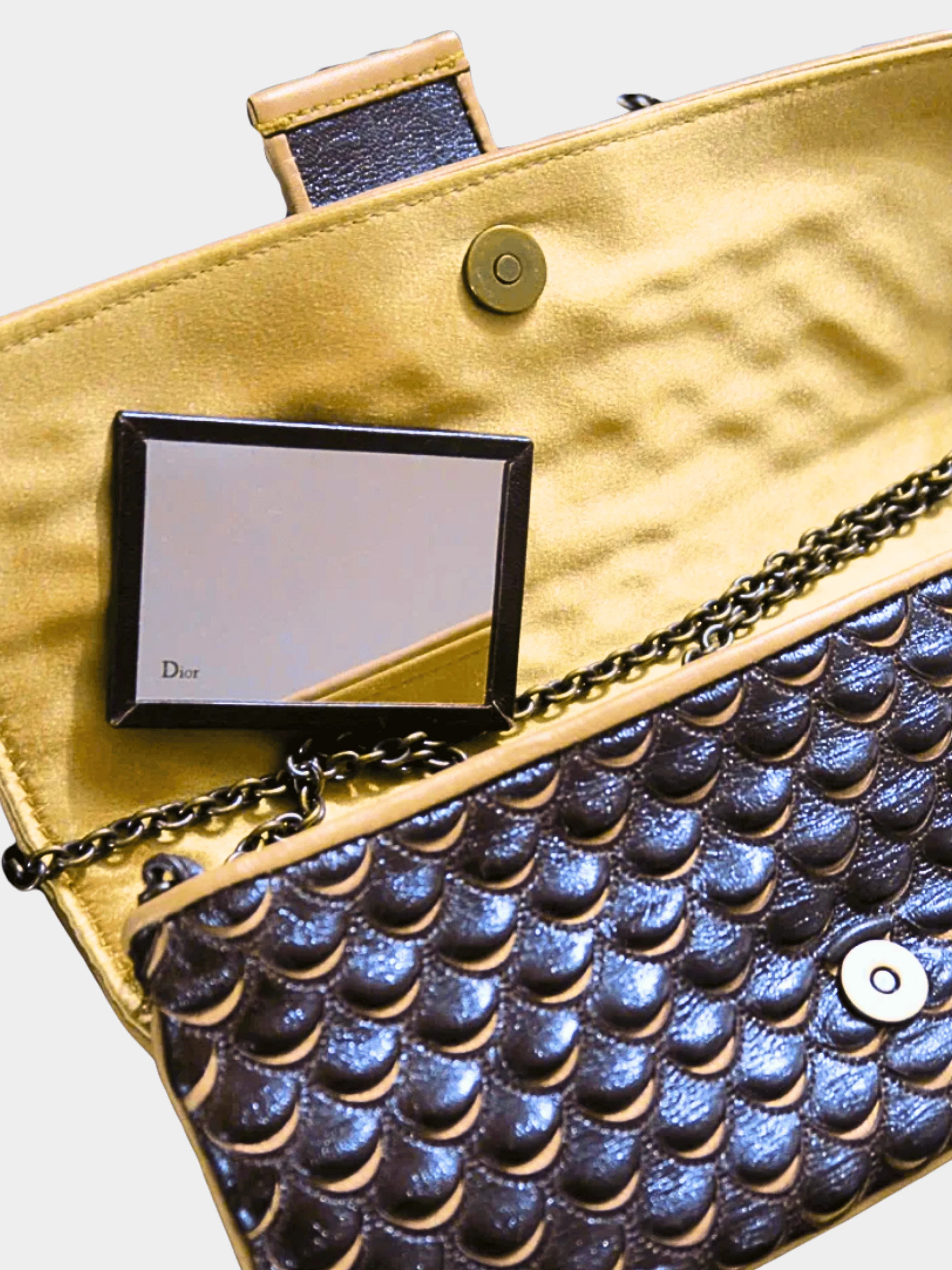 Christian Dior 2000s Brown Leather Clutch Bag - Image 4