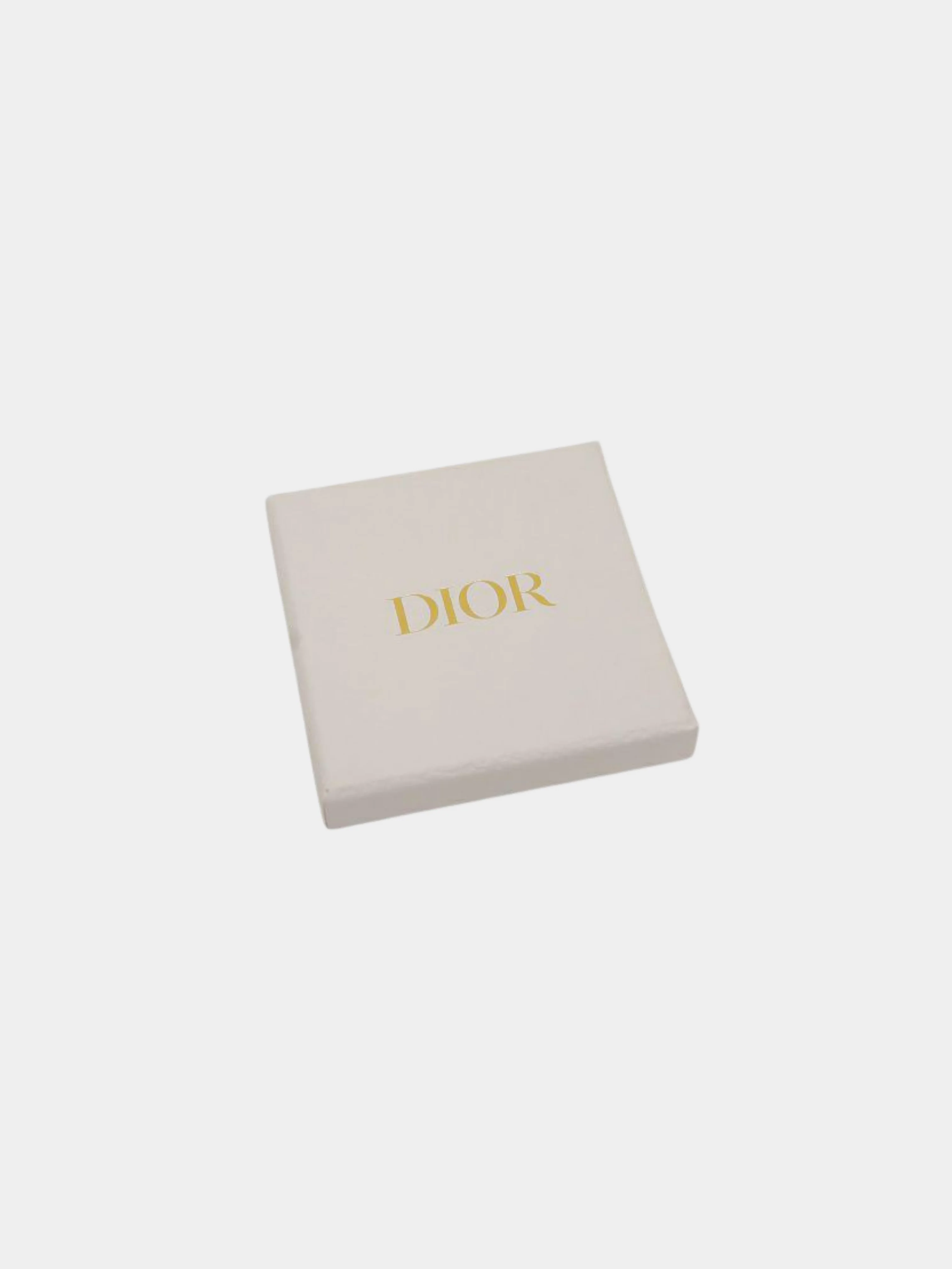 Christian Dior 2000s Gold CD Pearl Earrings - Image 4