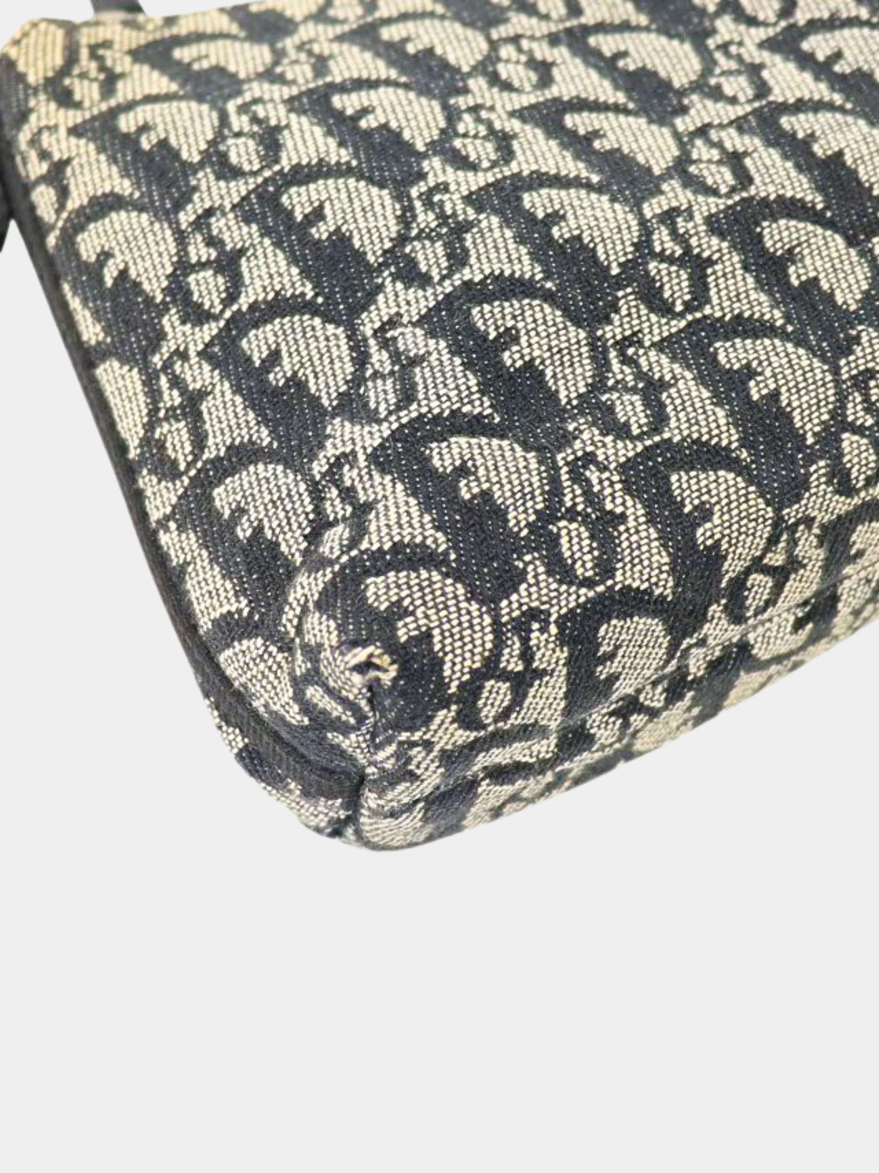 Christian Dior 2000s Navy Trotter Shoulder Bag - Image 3