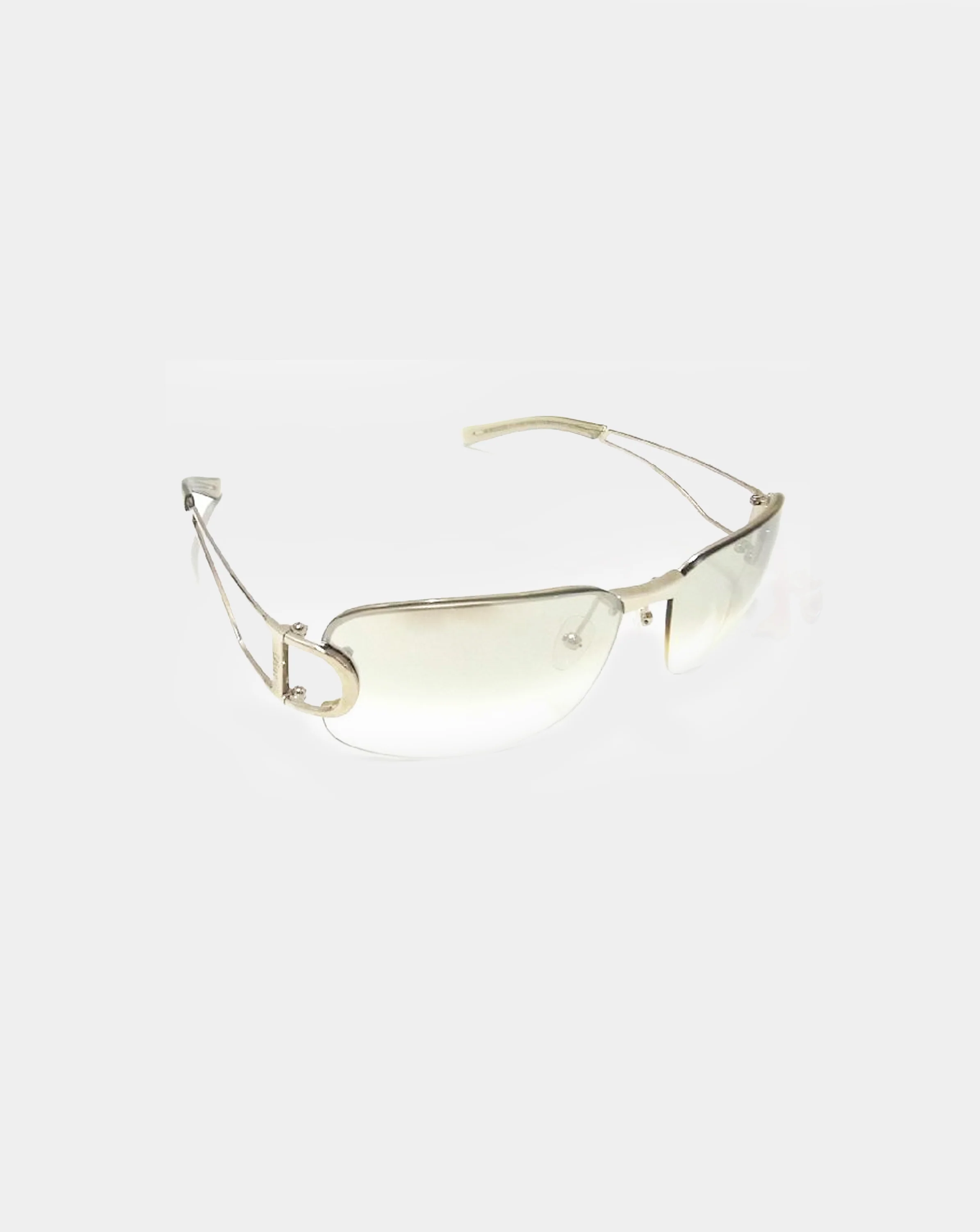 Christian Dior 2000s Rimless Silver Sunglasses