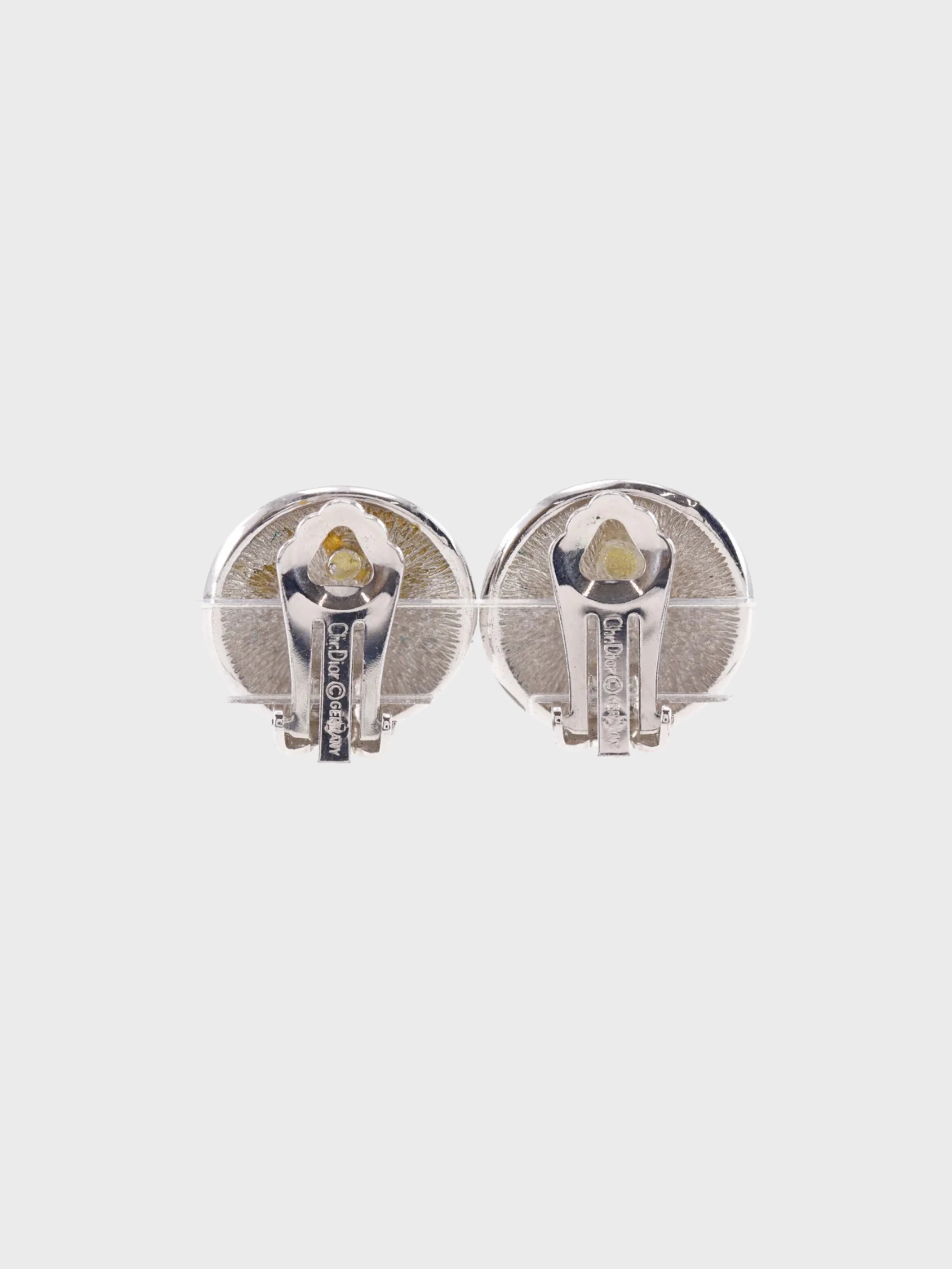 Christian Dior 2000s Silver Metal Trotter Earrings - Image 2