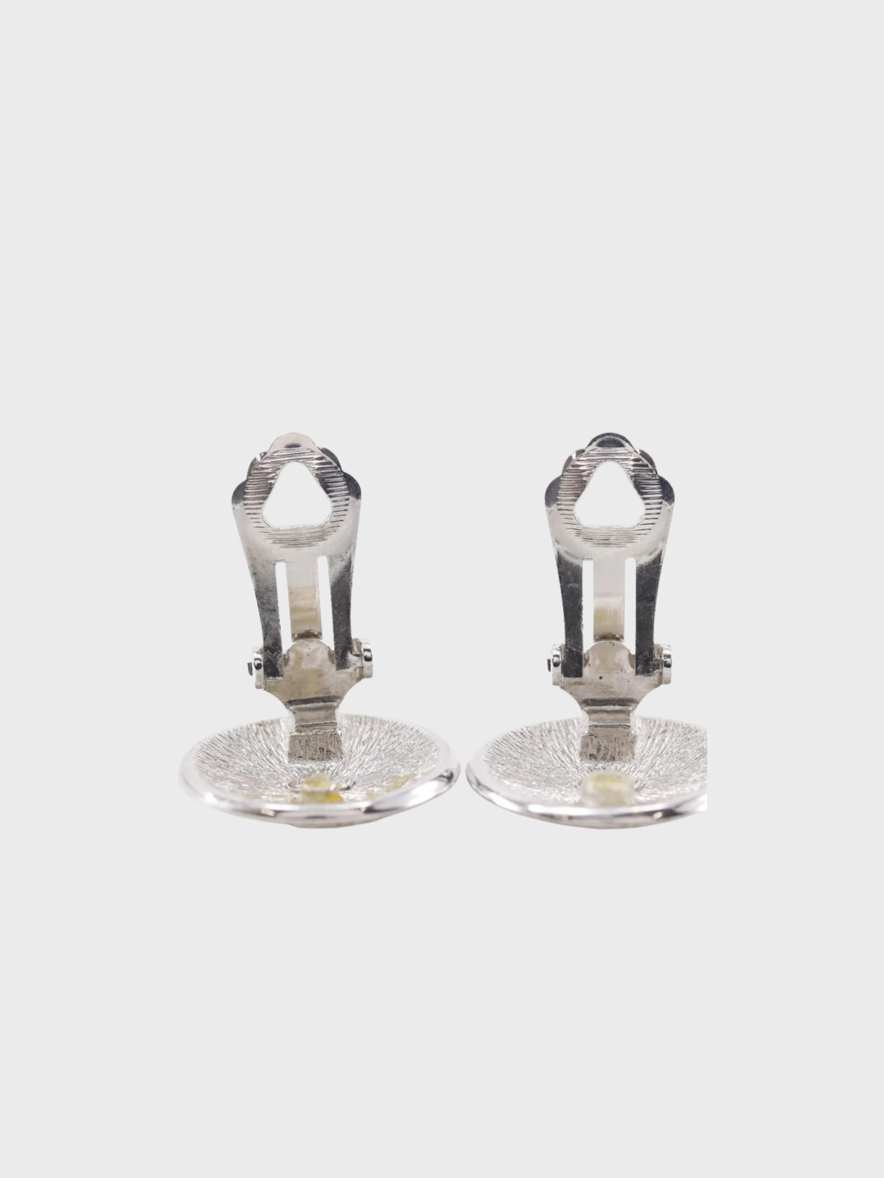 Christian Dior 2000s Silver Metal Trotter Earrings - Image 3