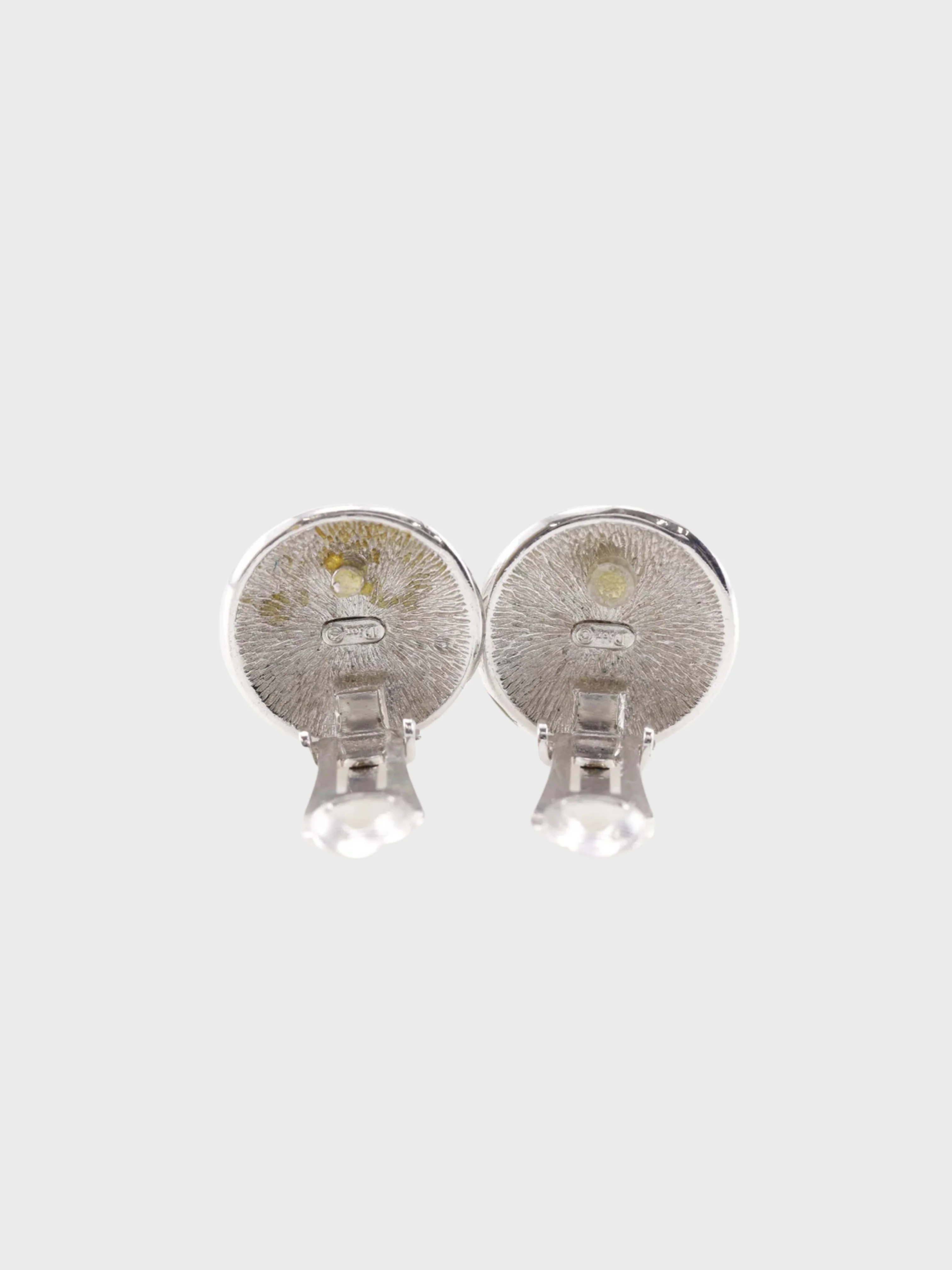 Christian Dior 2000s Silver Metal Trotter Earrings - Image 4
