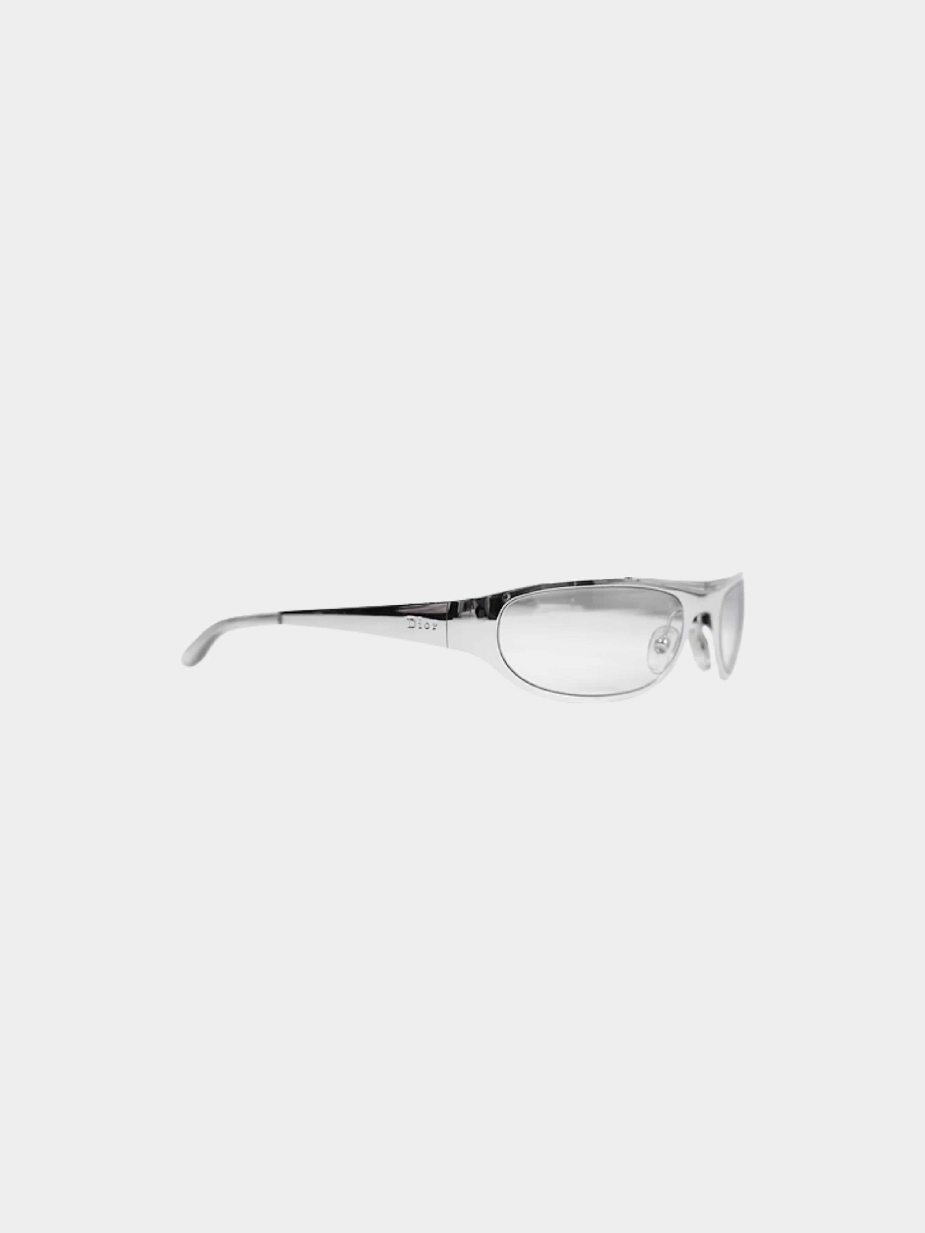 Christian Dior 2000s Silver Safety Sunglasses