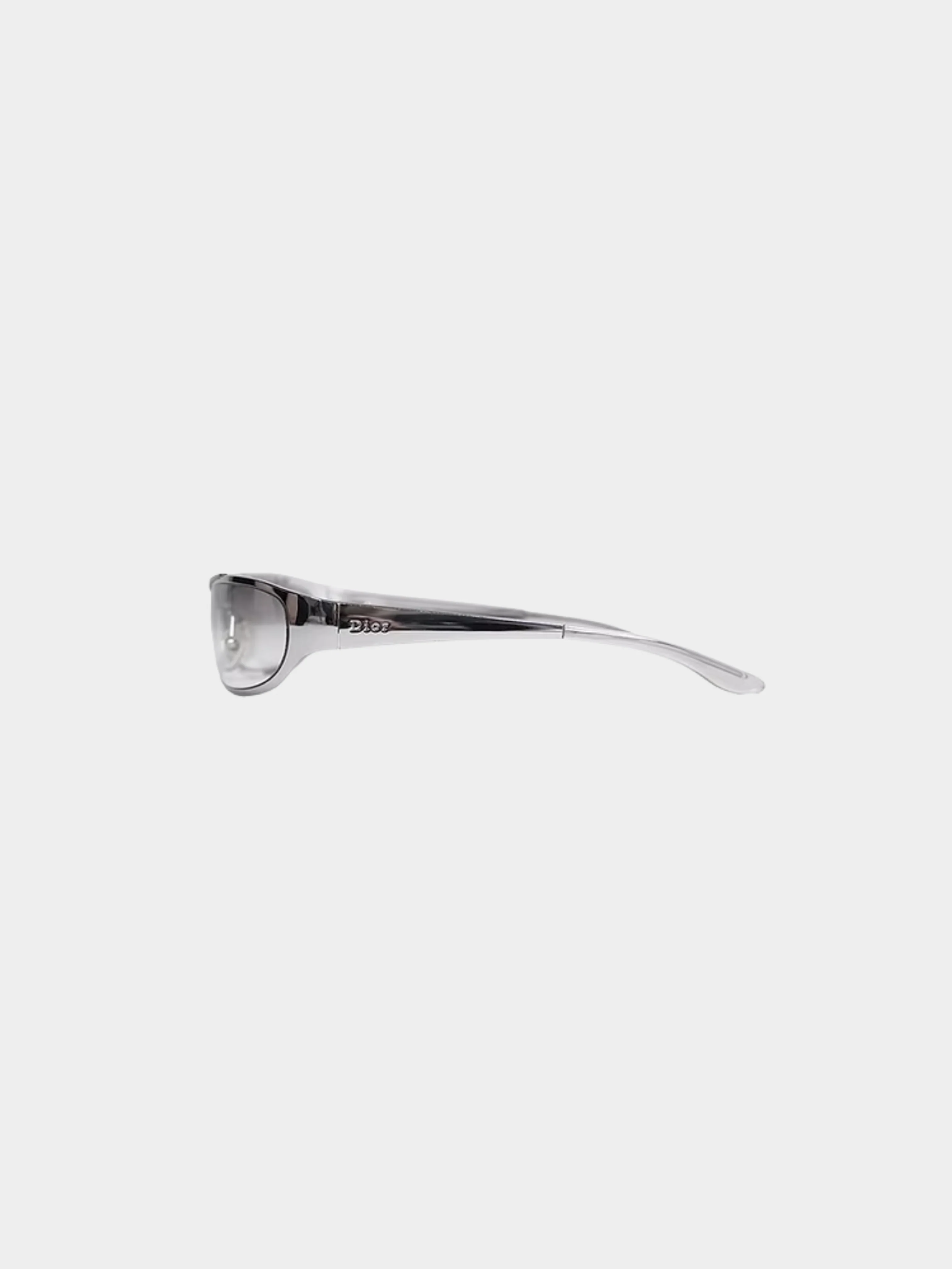 Christian Dior 2000s Silver Safety Sunglasses - Image 4