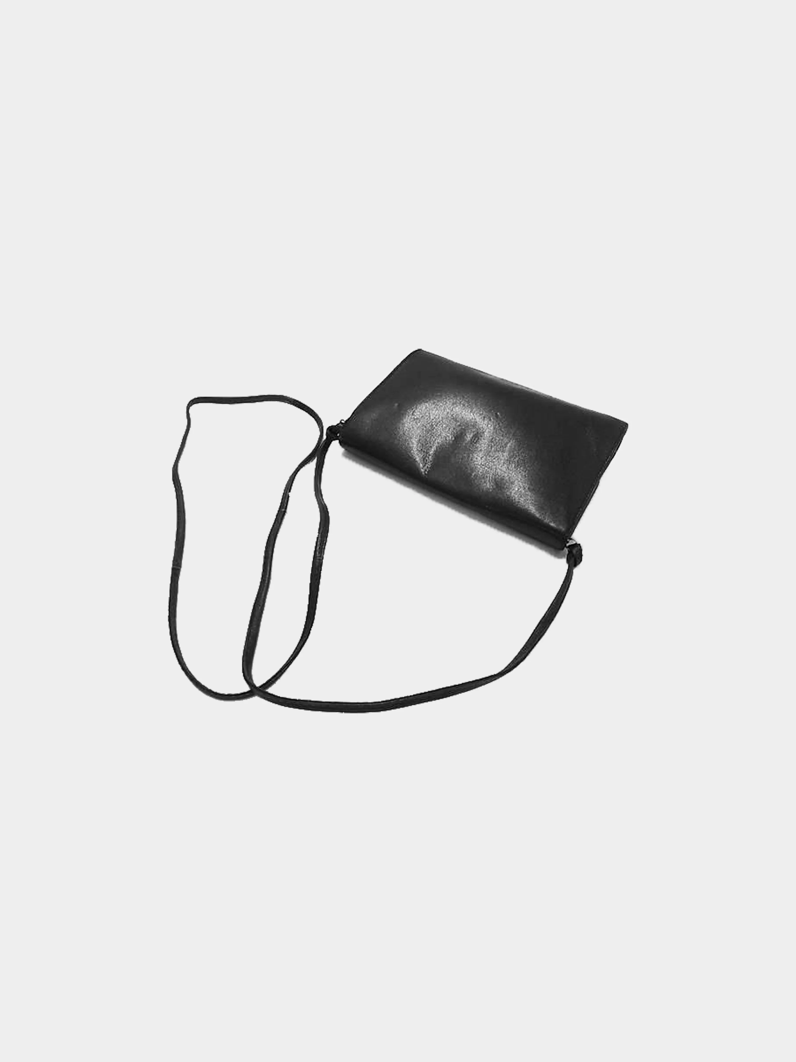 Christian Dior 2000s Vintage Black Leather Crossbody Shoulder Bag - Image 6