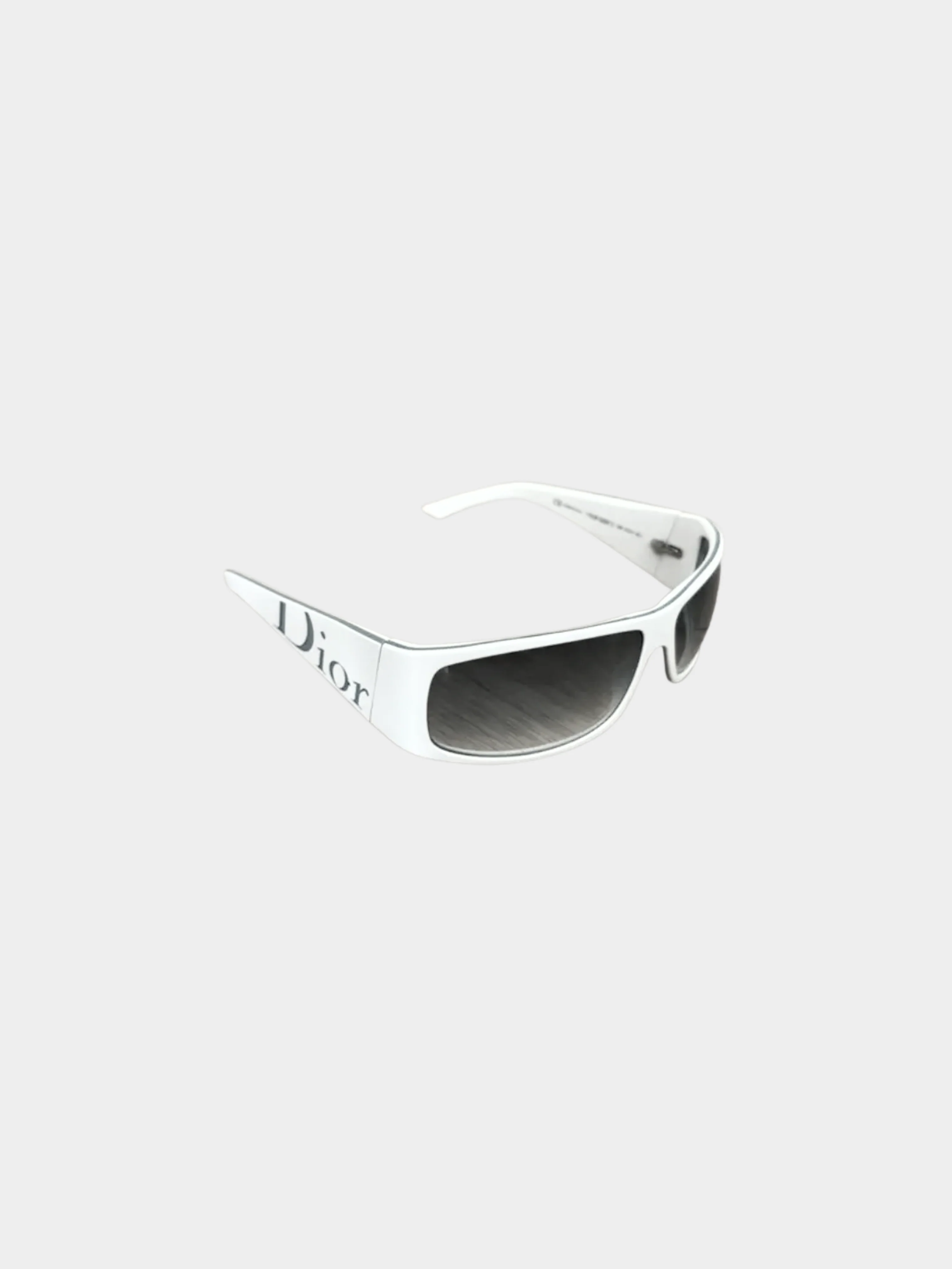 Christian Dior 2000s White Logo Sunglasses