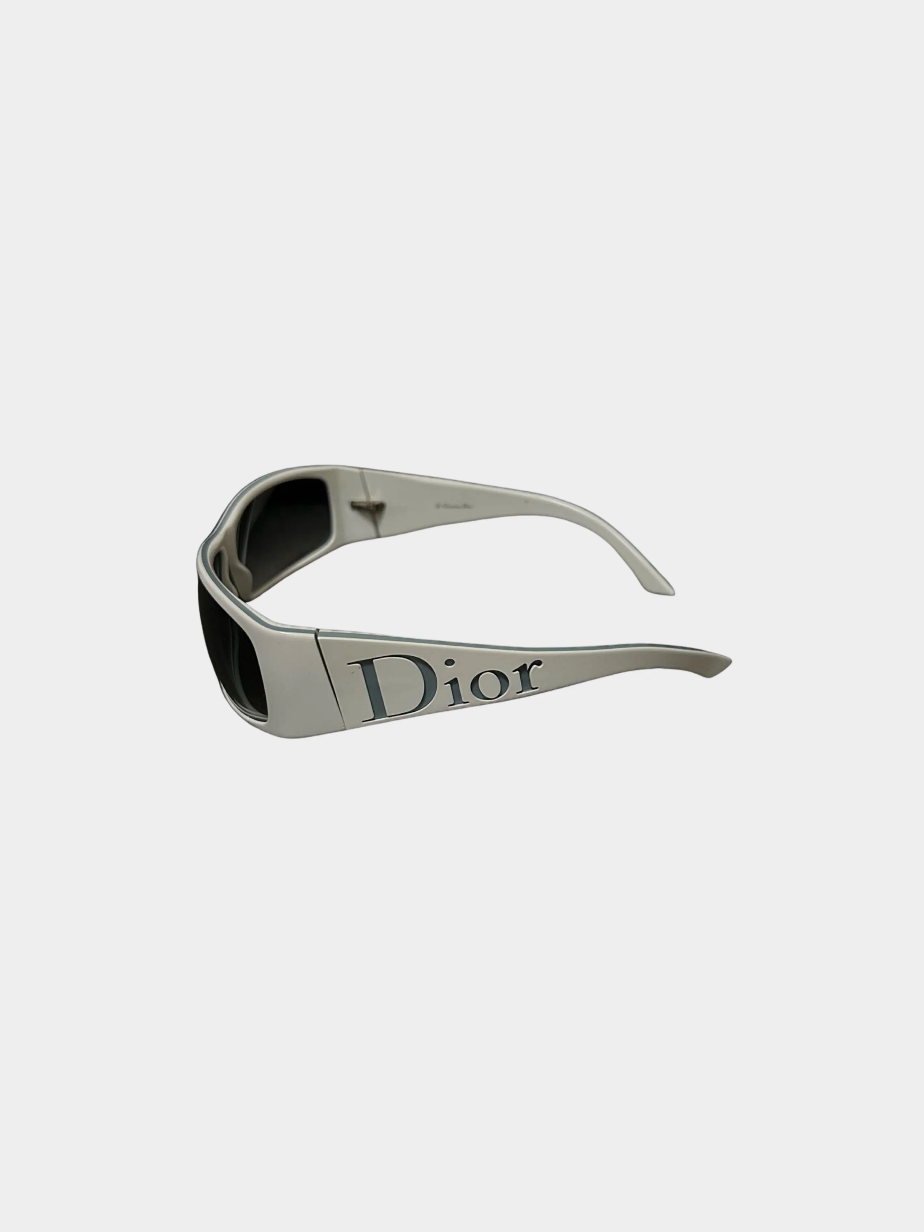 Christian Dior 2000s White Logo Sunglasses - Image 2