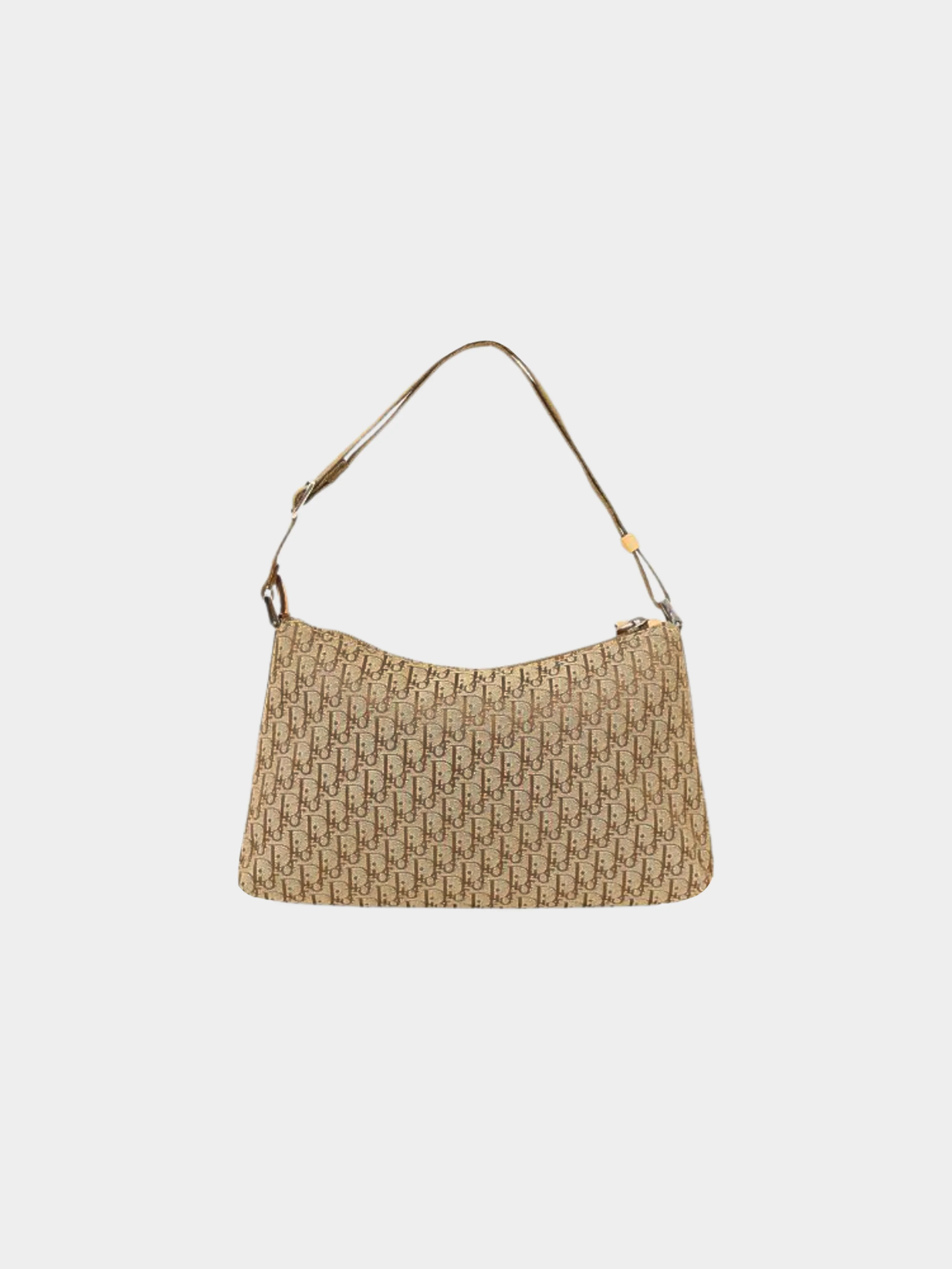 Christian Dior 2004 Brown Monogram Trotter Pattern One-Shoulder Bag - Image 2