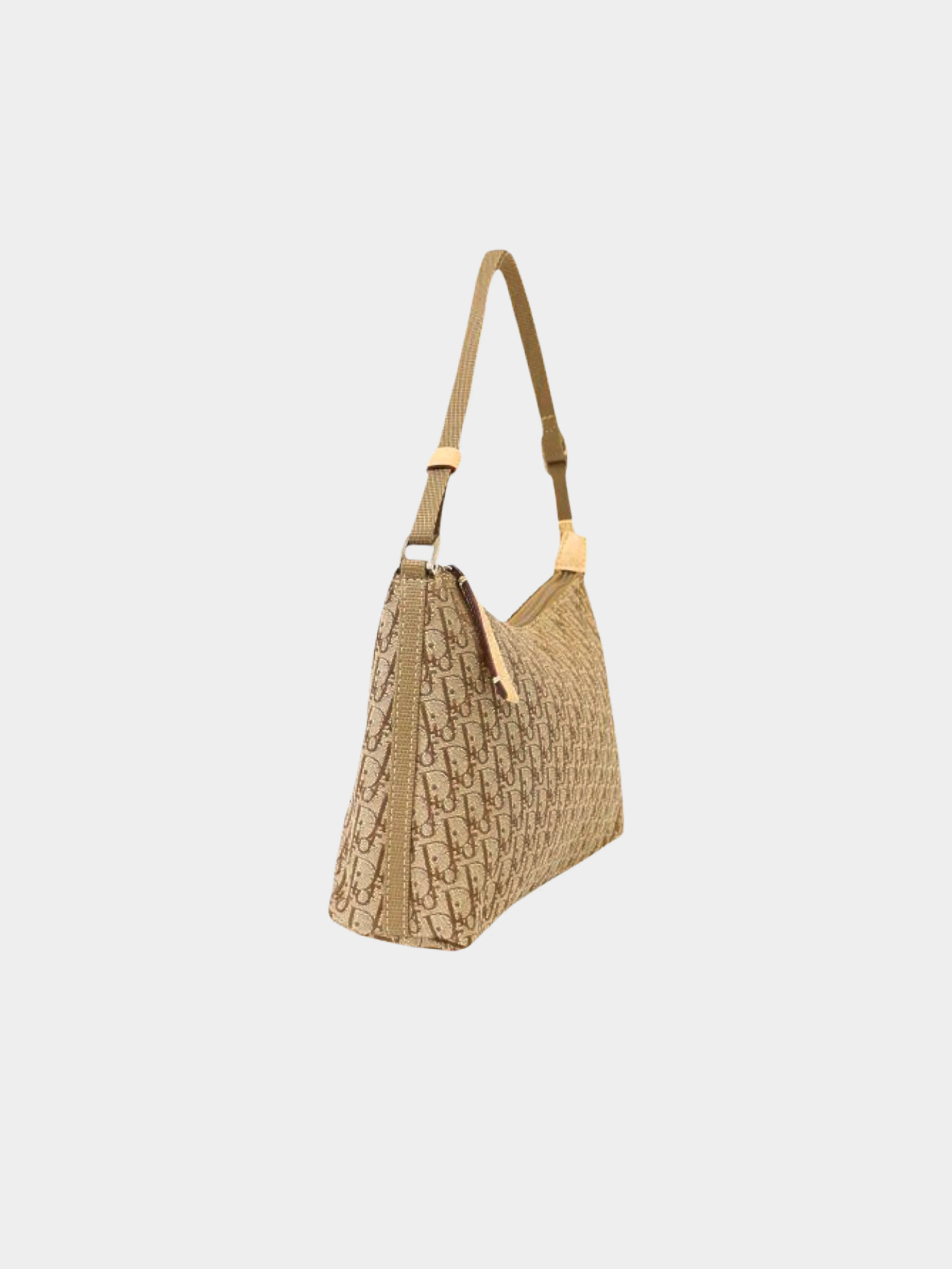 Christian Dior 2004 Brown Monogram Trotter Pattern One-Shoulder Bag - Image 4