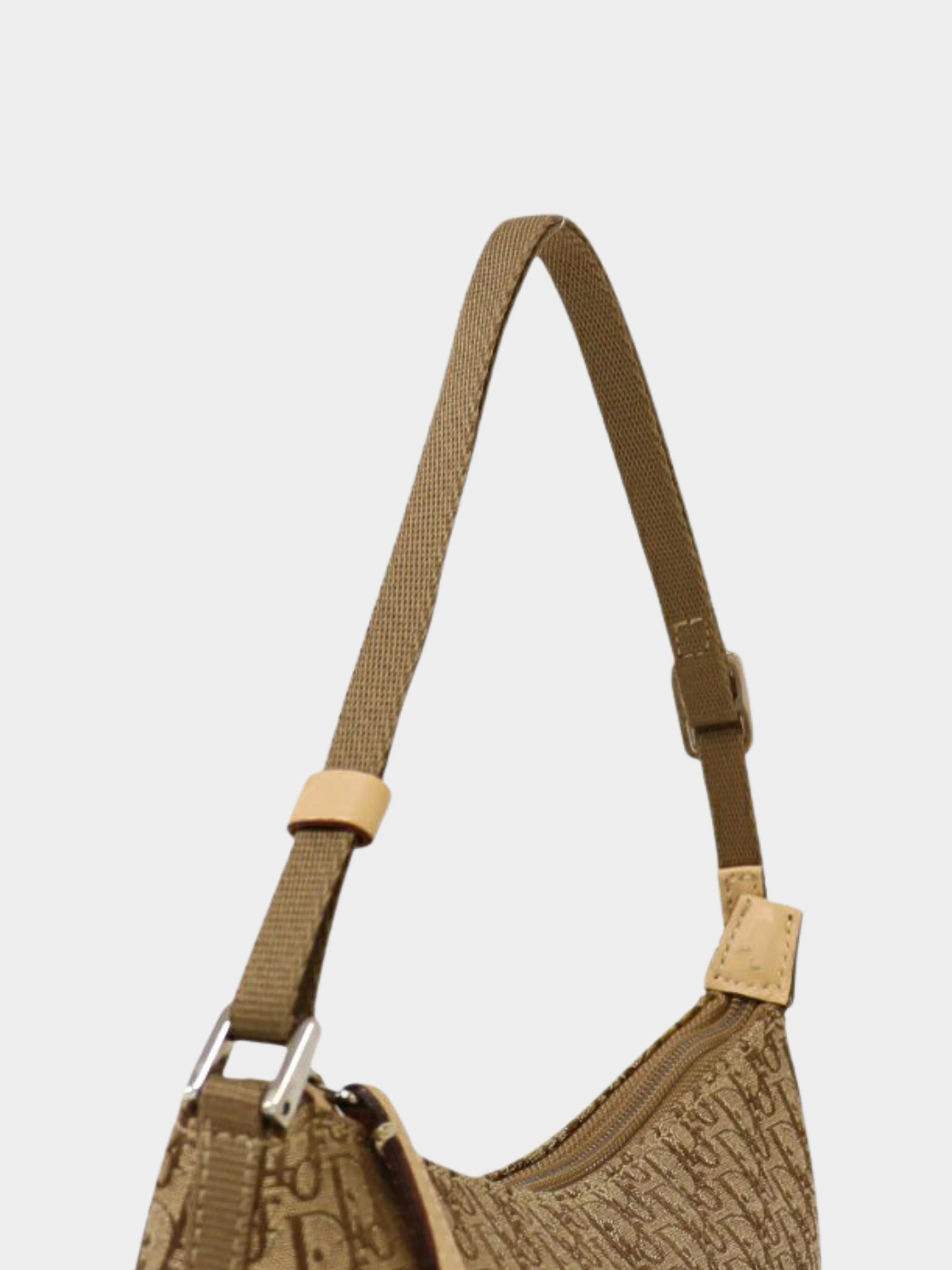 Christian Dior 2004 Brown Monogram Trotter Pattern One-Shoulder Bag - Image 6