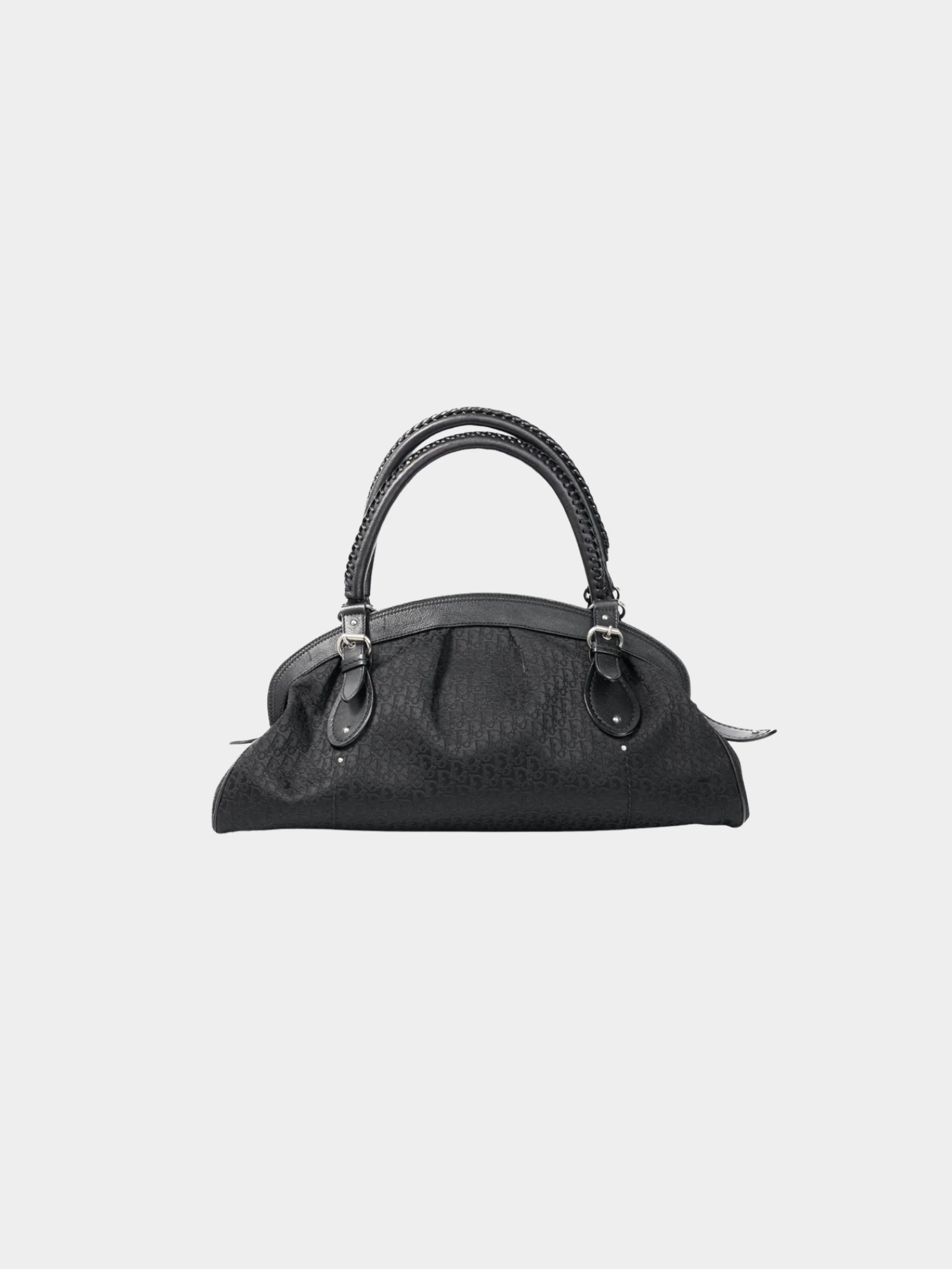 Christian Dior 2006 Black My Dior Logo-Jacquard Frame Bag - Image 2