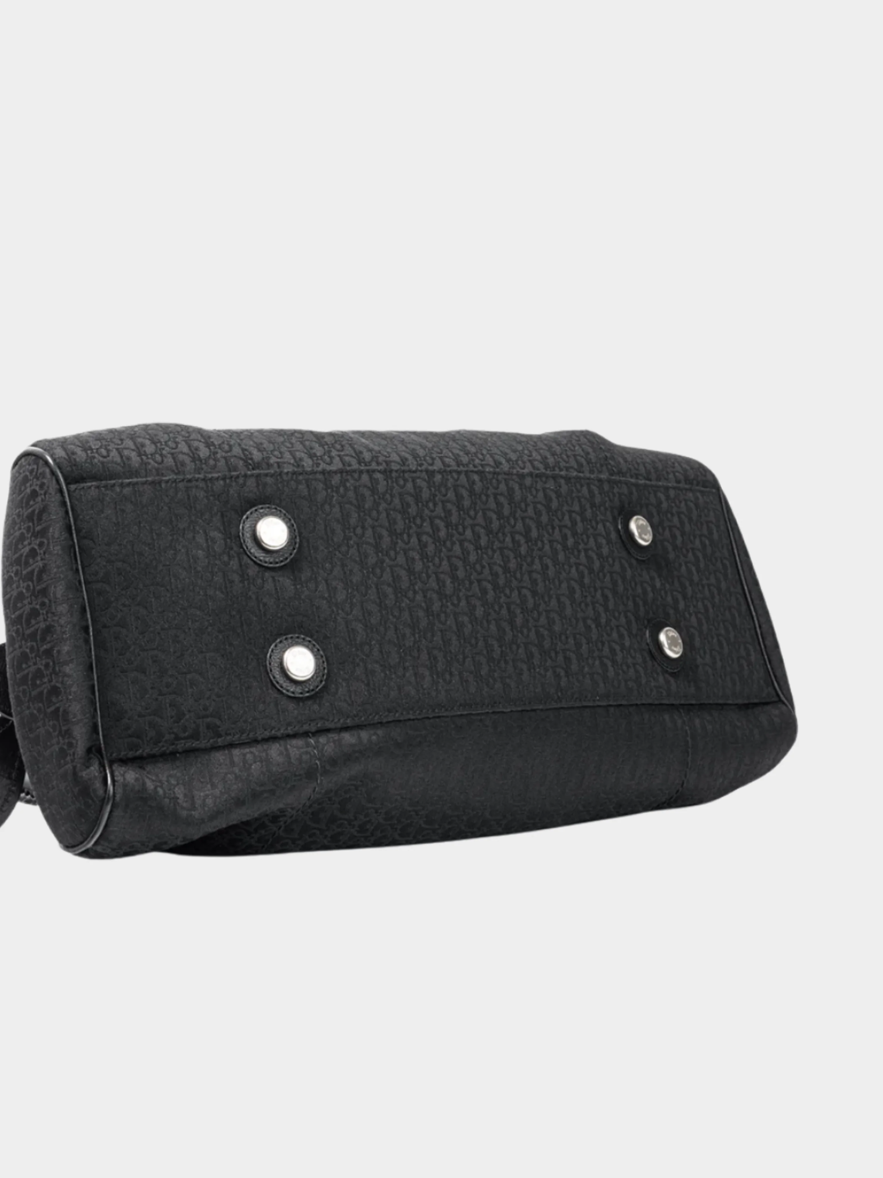 Christian Dior 2006 Black My Dior Logo-Jacquard Frame Bag - Image 3