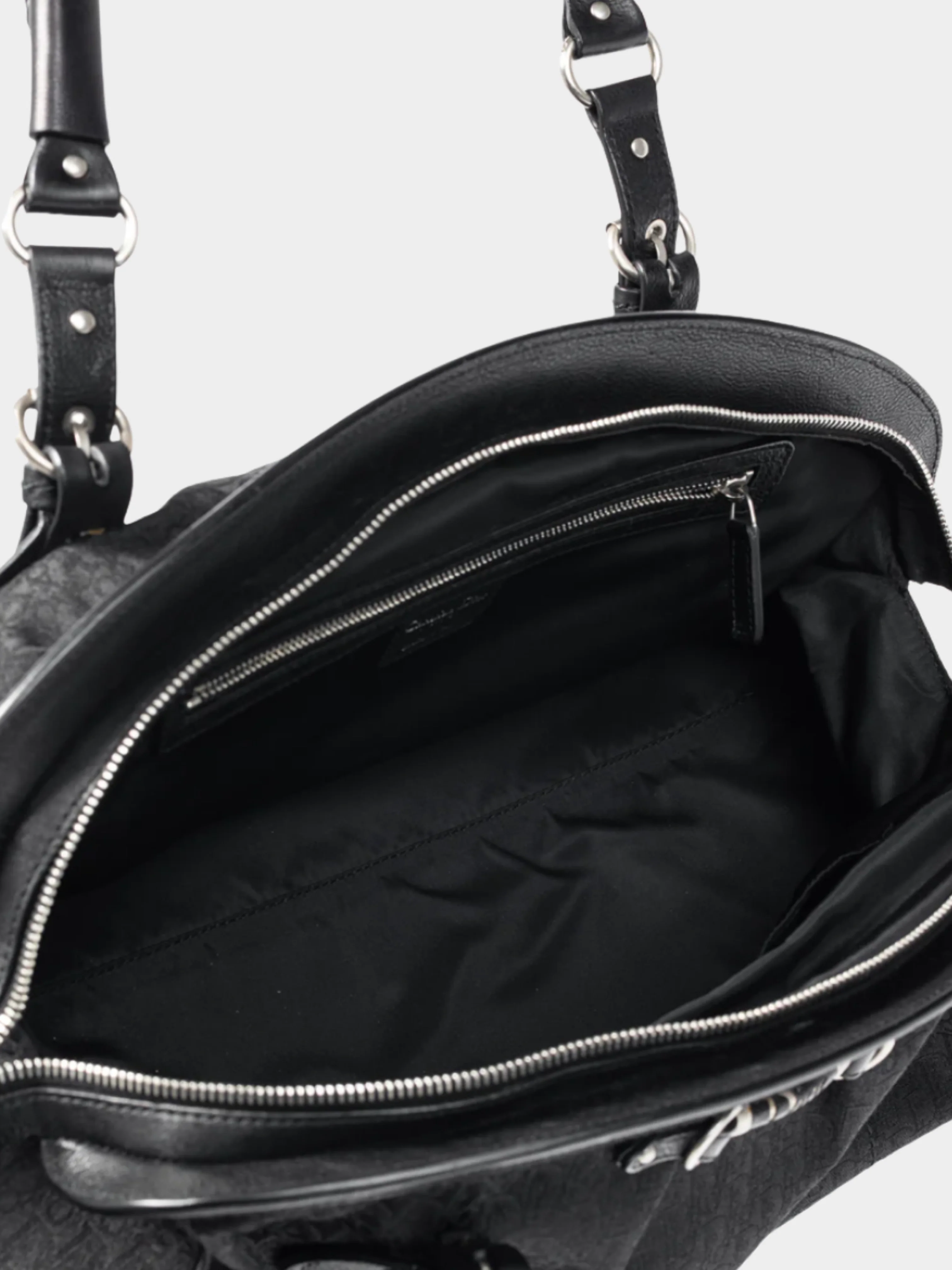 Christian Dior 2006 Black My Dior Logo-Jacquard Frame Bag - Image 6