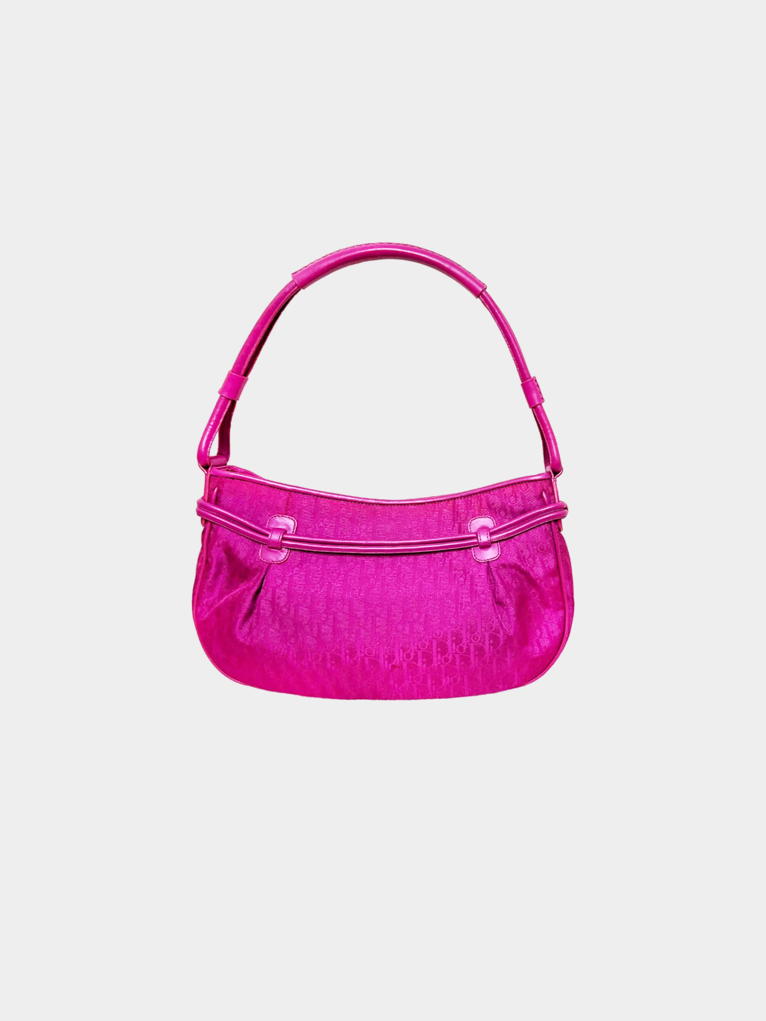 Christian Dior 2008 Pink Trotter Bow Charm Handbag - Image 2