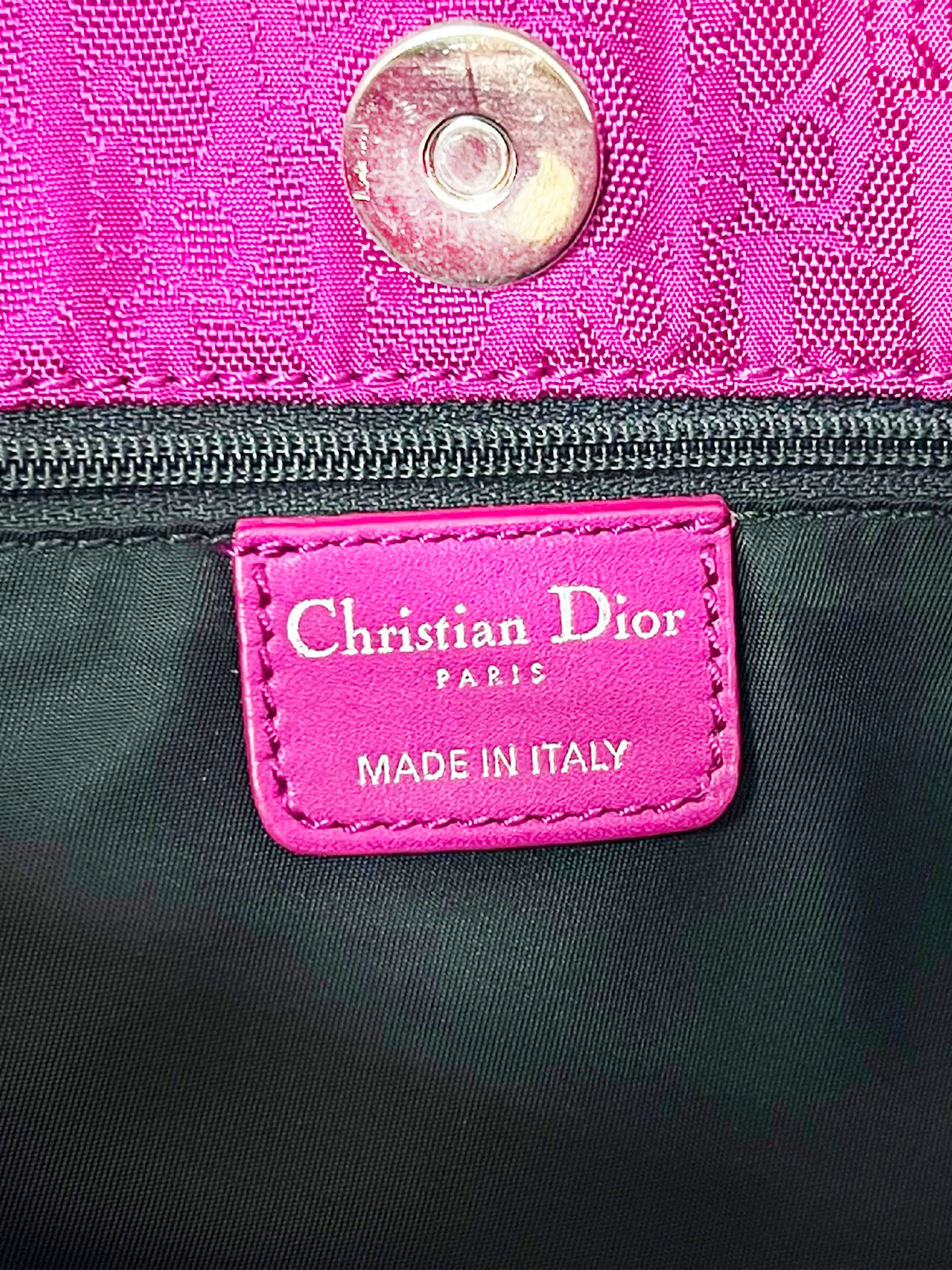 Christian Dior 2008 Pink Trotter Bow Charm Handbag - Image 4
