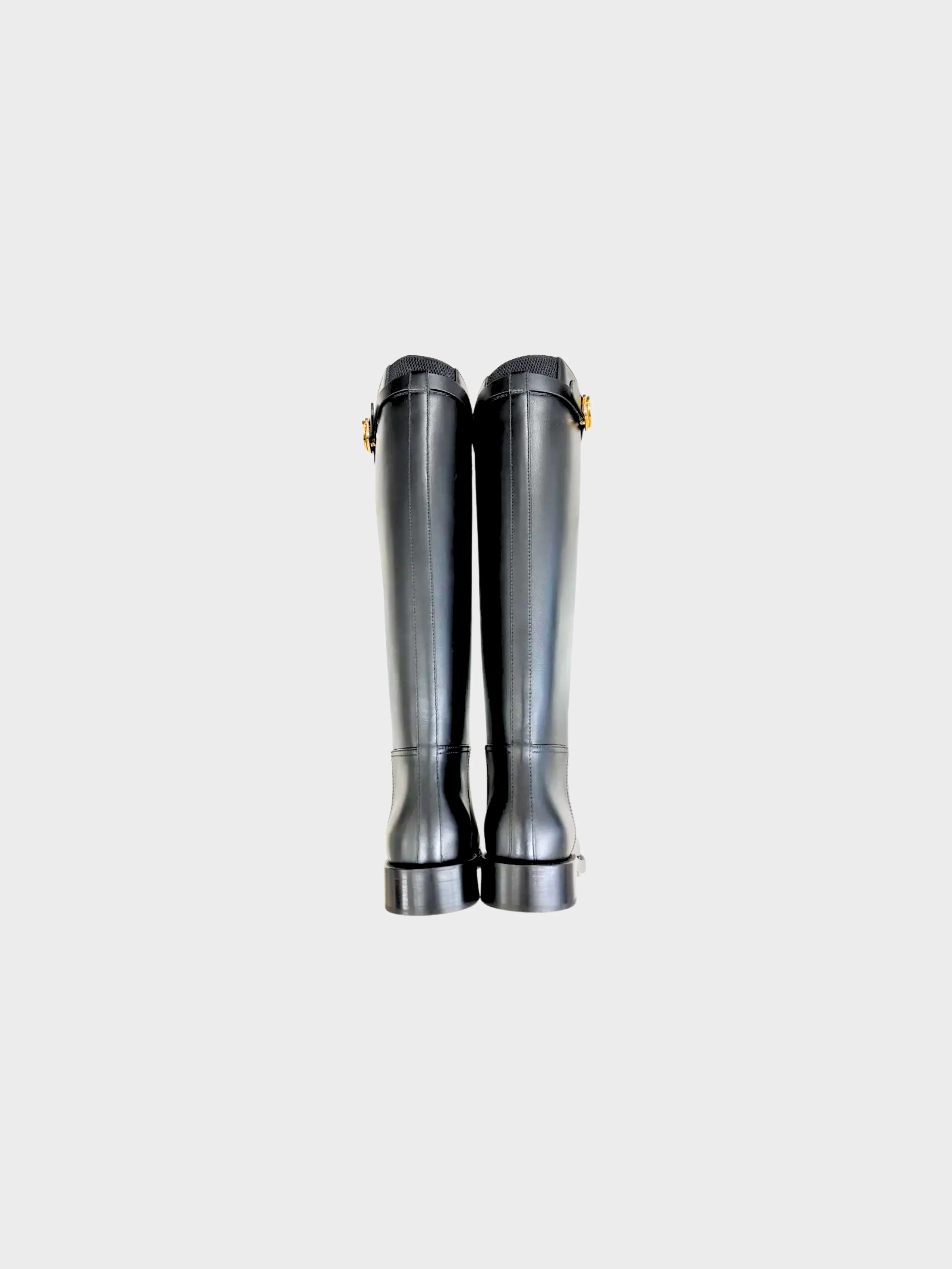 Christian Dior 2010s Black Empreinte Tall Boots - Image 2