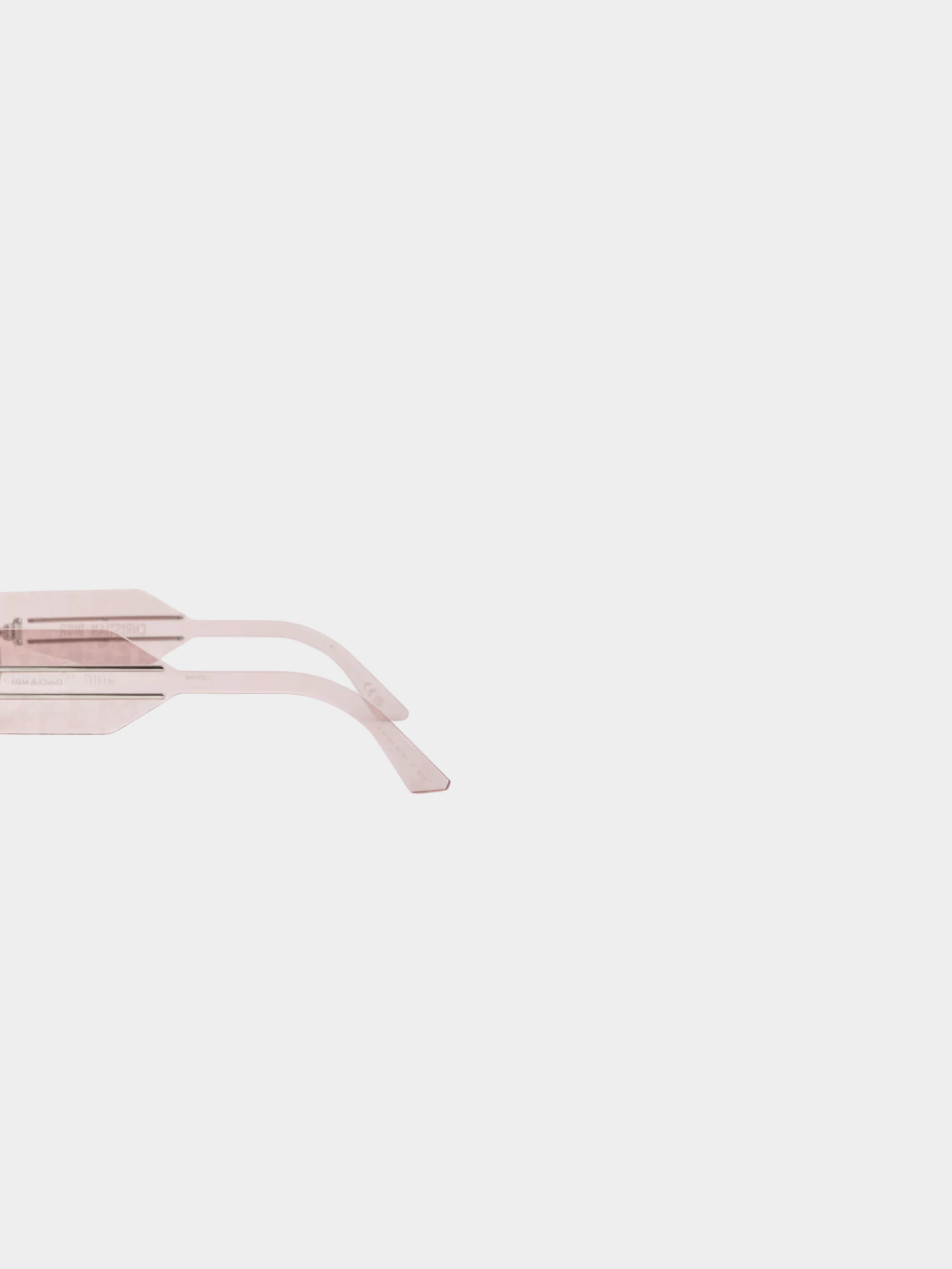Christian Dior 2010s DiorClub M6U Pink Monogram Shield Sunglasses - Image 2