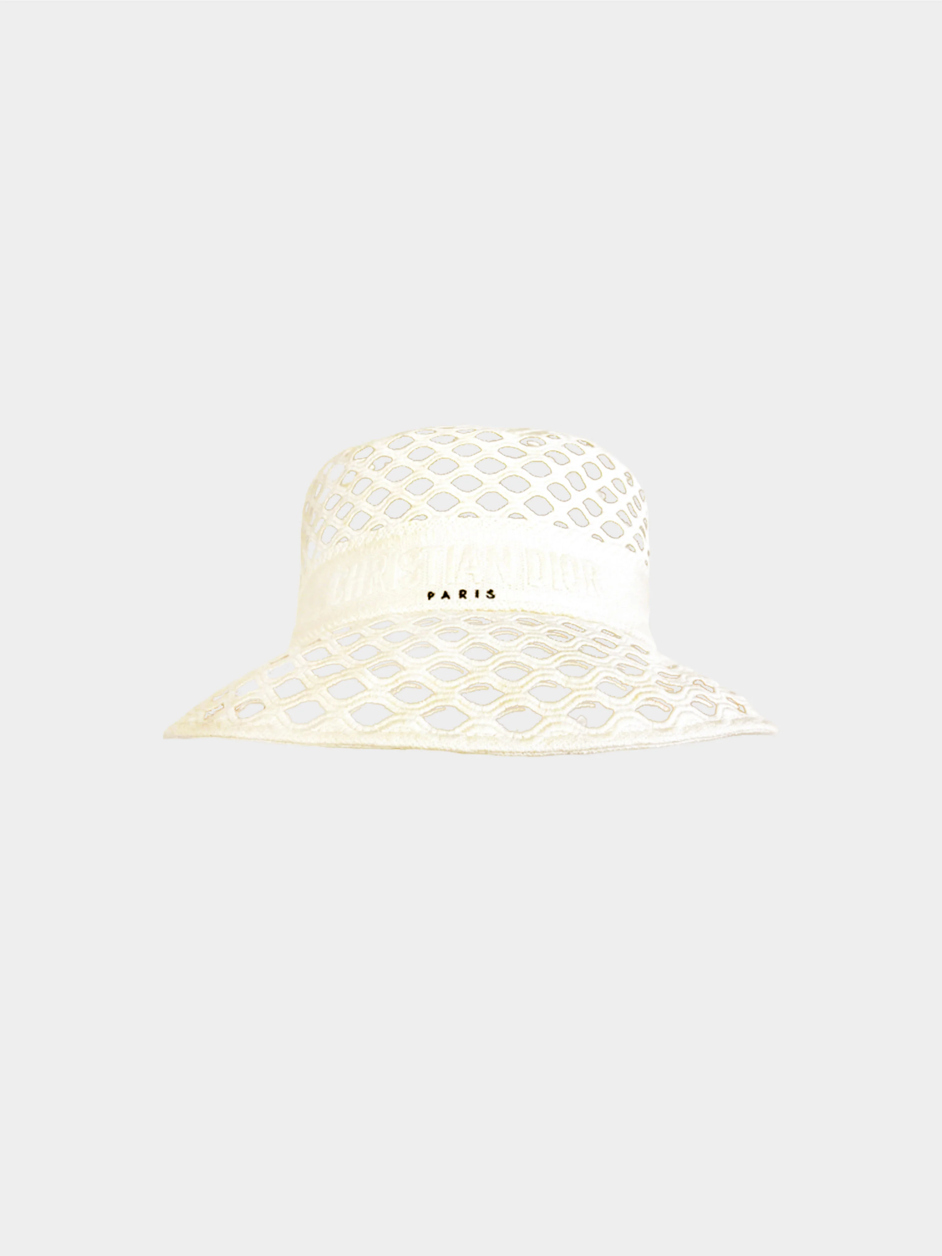 Christian Dior 2010s Embroidered Mesh Hat
