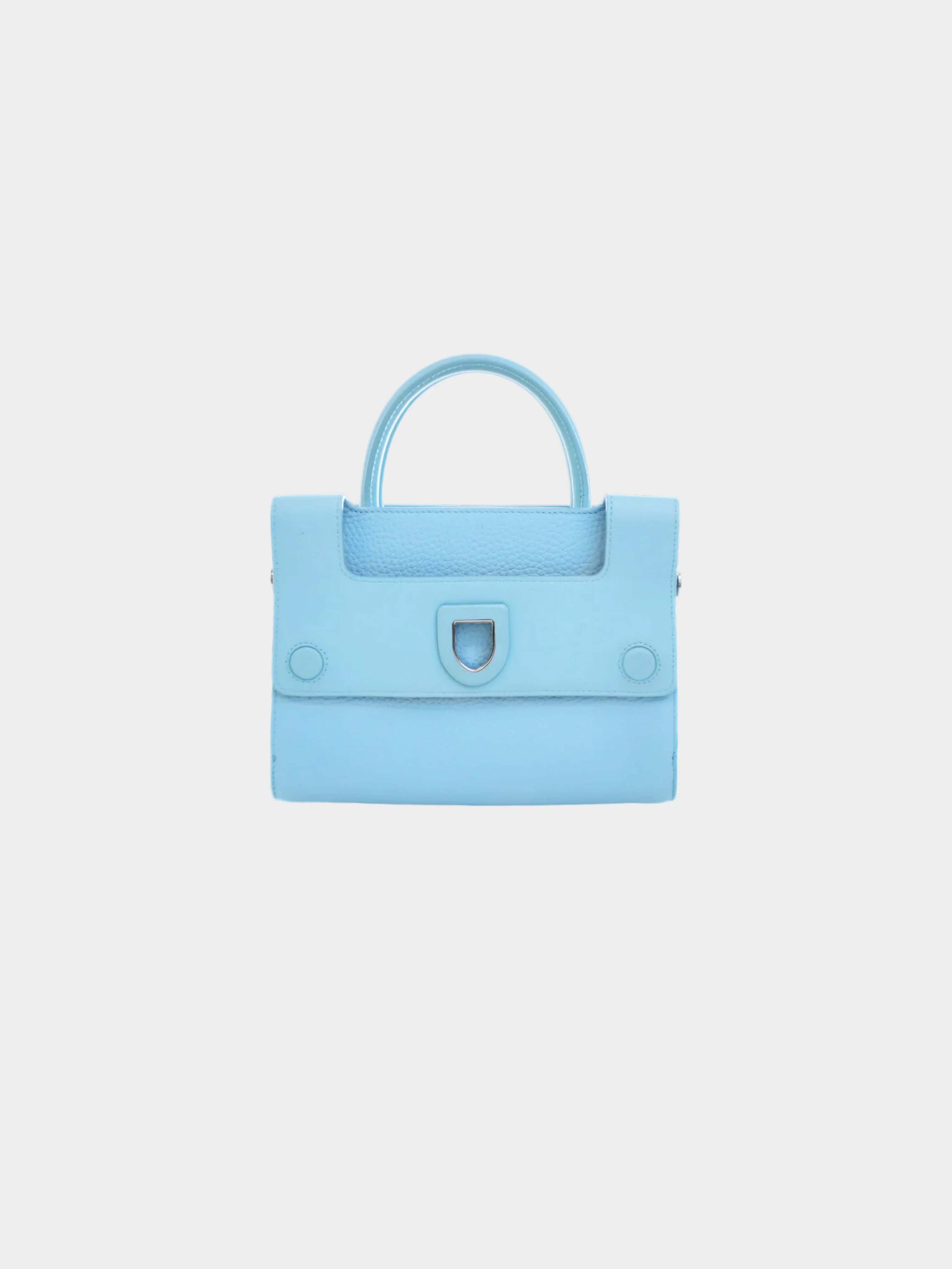 Christian Dior 2010s Light Blue Diorever Mini 2-Way Bag - Image 3