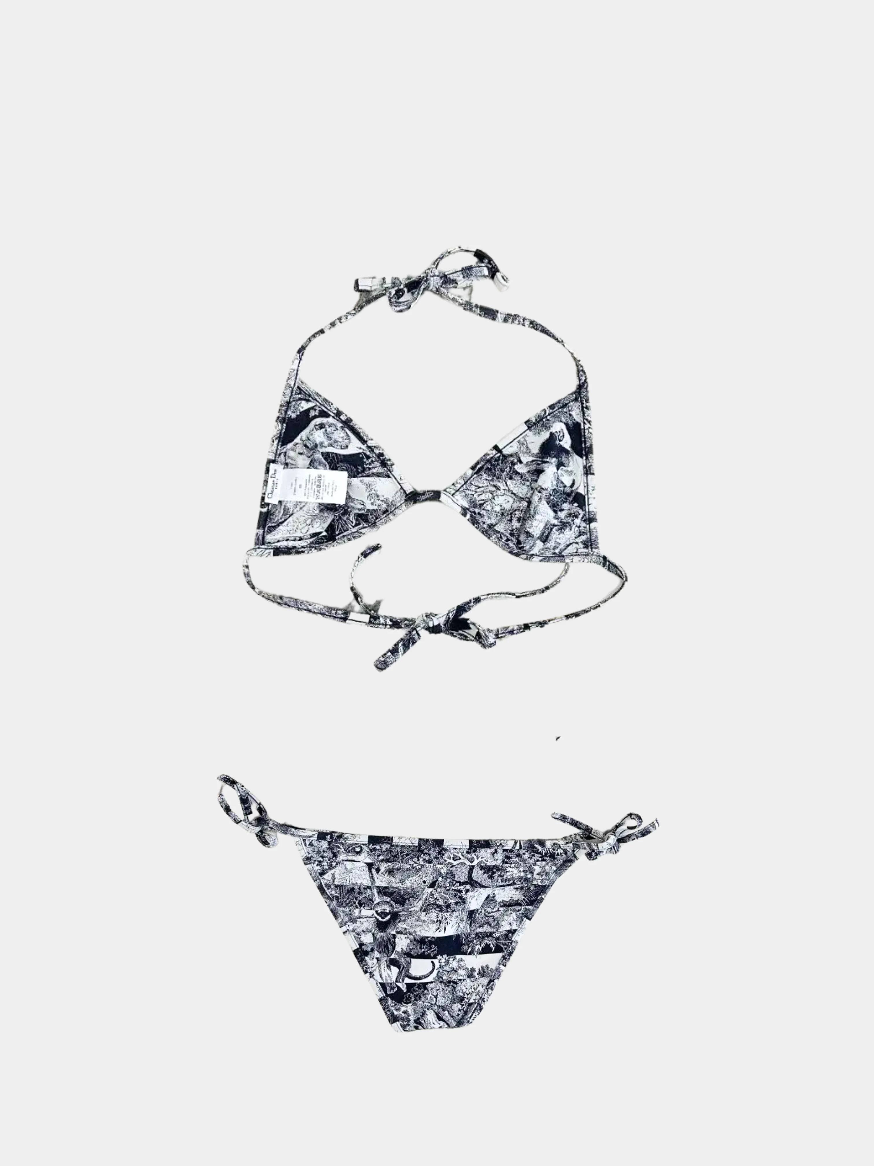 Christian Dior 2010s Navy Toile de Jouy bikini - Image 2