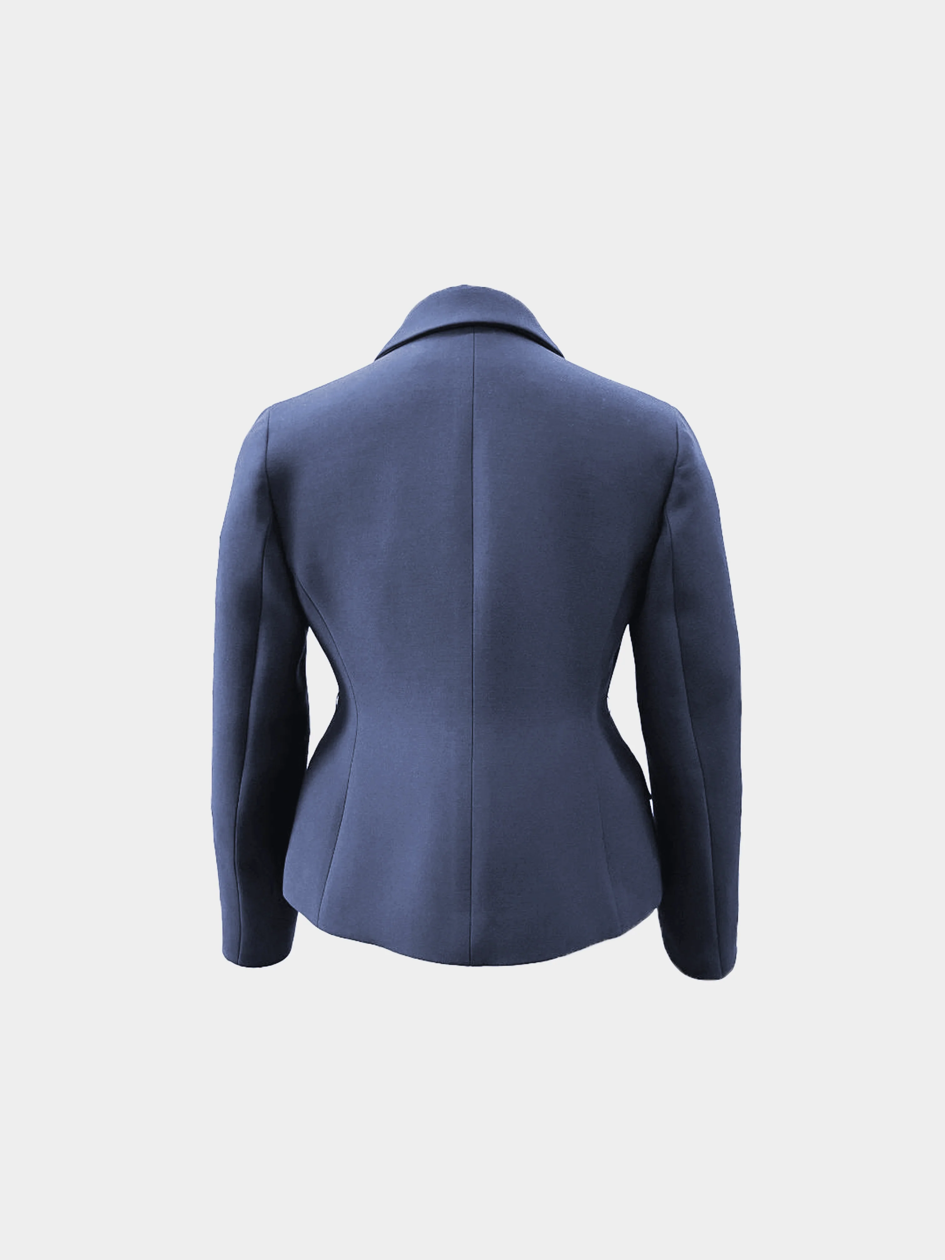 Christian Dior 2010s Navy Wool Belted Blazer - Image 3