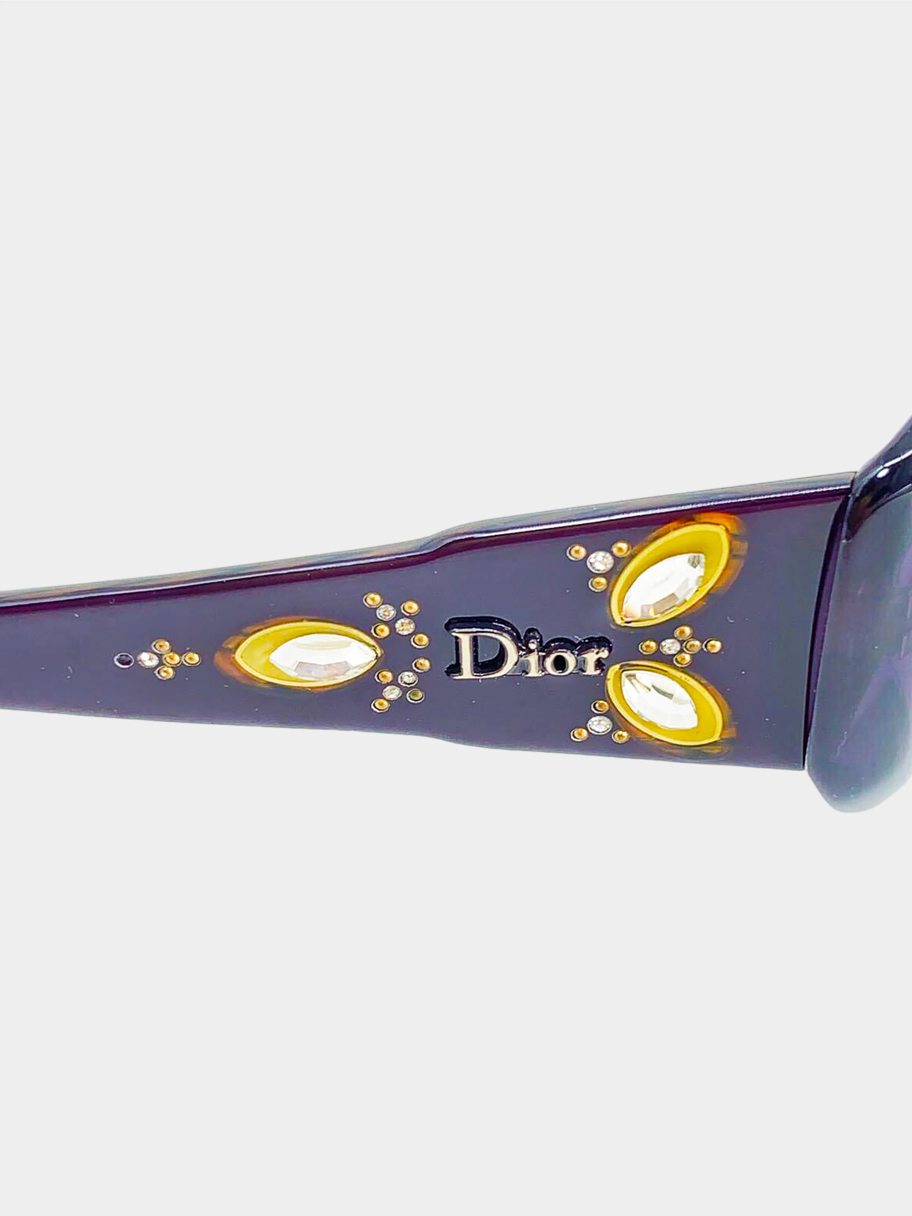 Christian Dior 2010s Purple Ethnidior Sunglasses - Image 3
