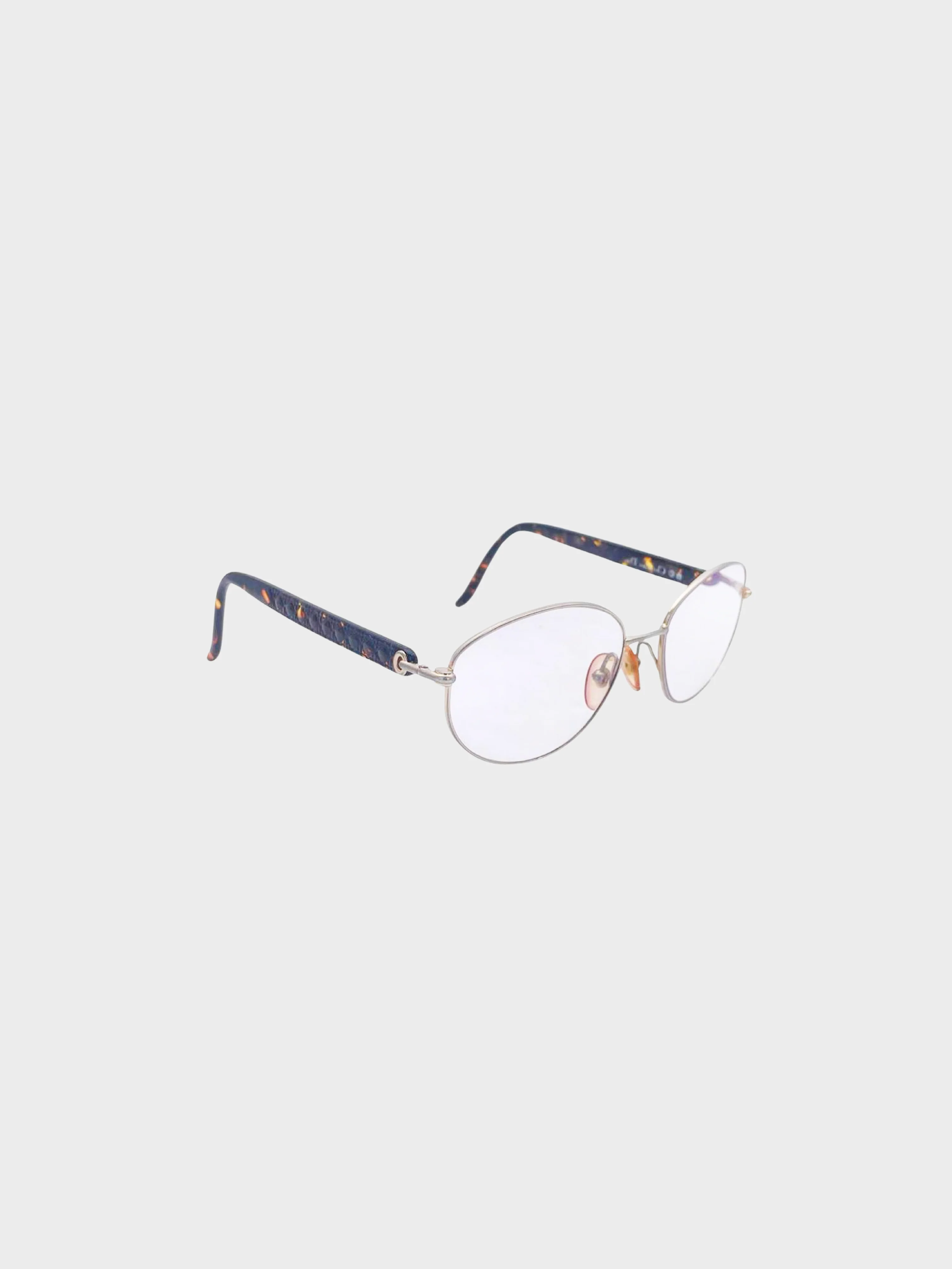 Christian Dior 2010s Tortoise Shell Metal Frame Glasses