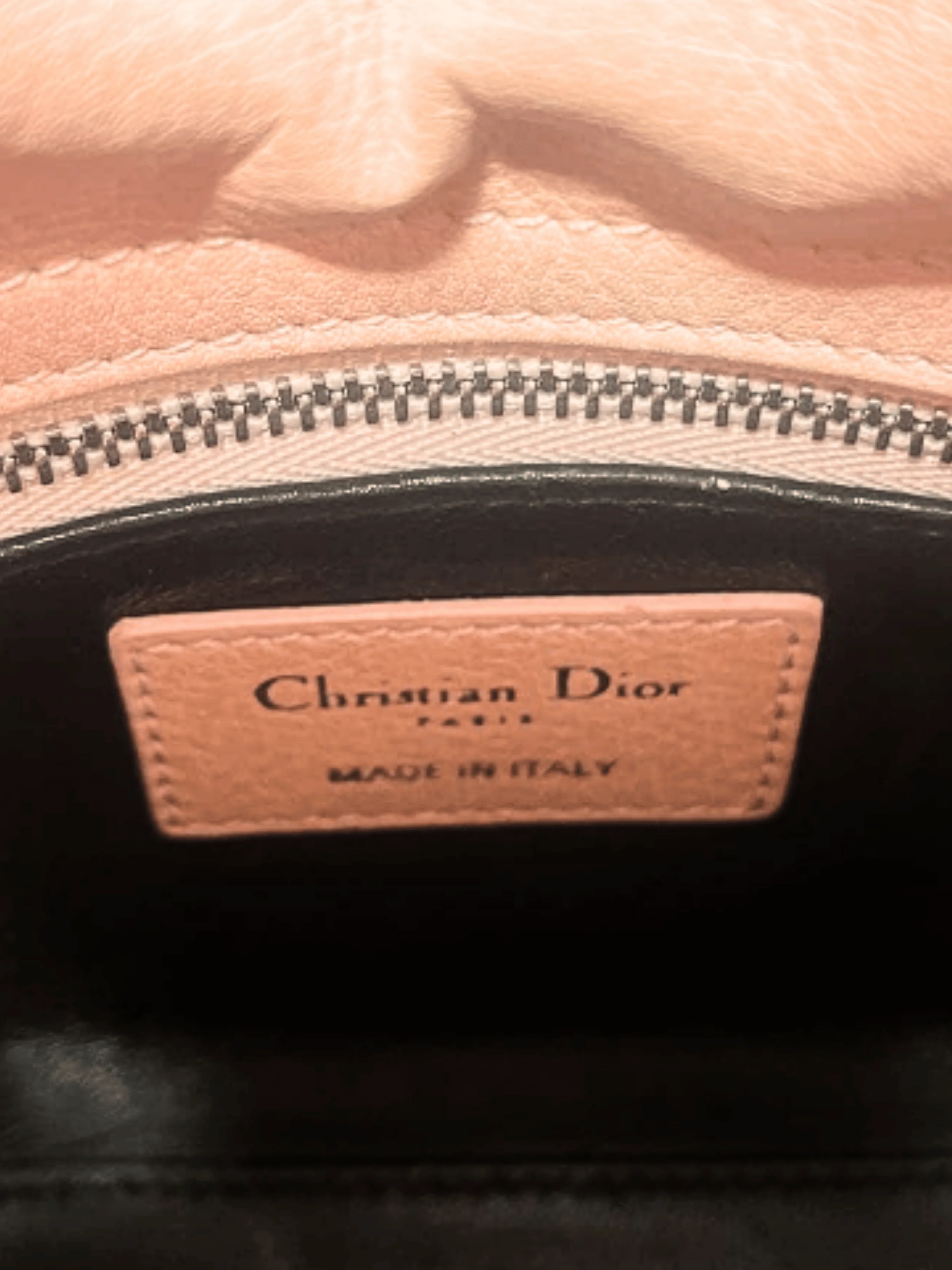 Christian Dior 2015 Pink Leather Sequins Embellished Mini Lady Dior Tote - Image 5