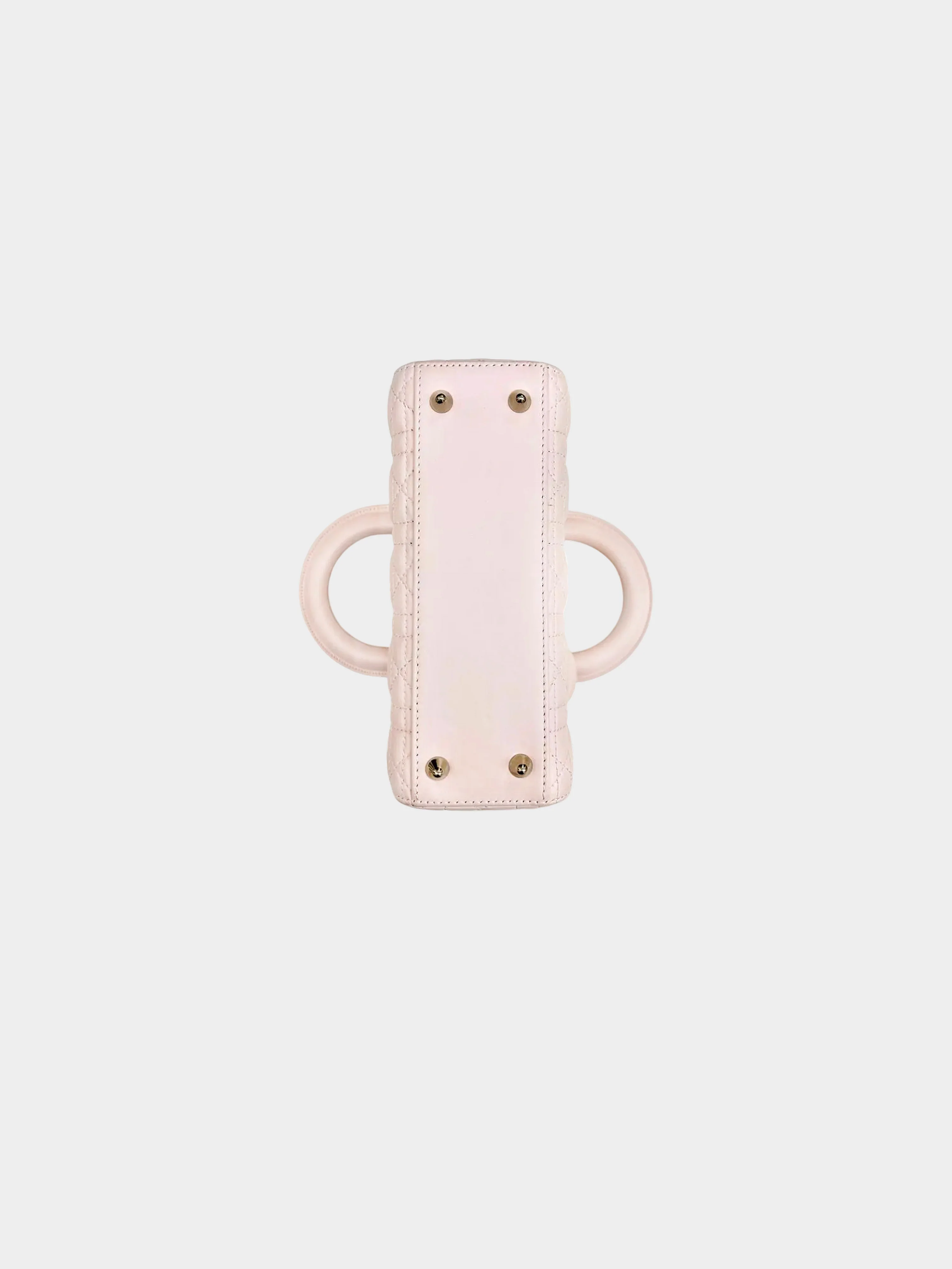 Christian Dior 2019 Light Pink Lambskin Small Lady Dior My ABCDior Bag - Image 4