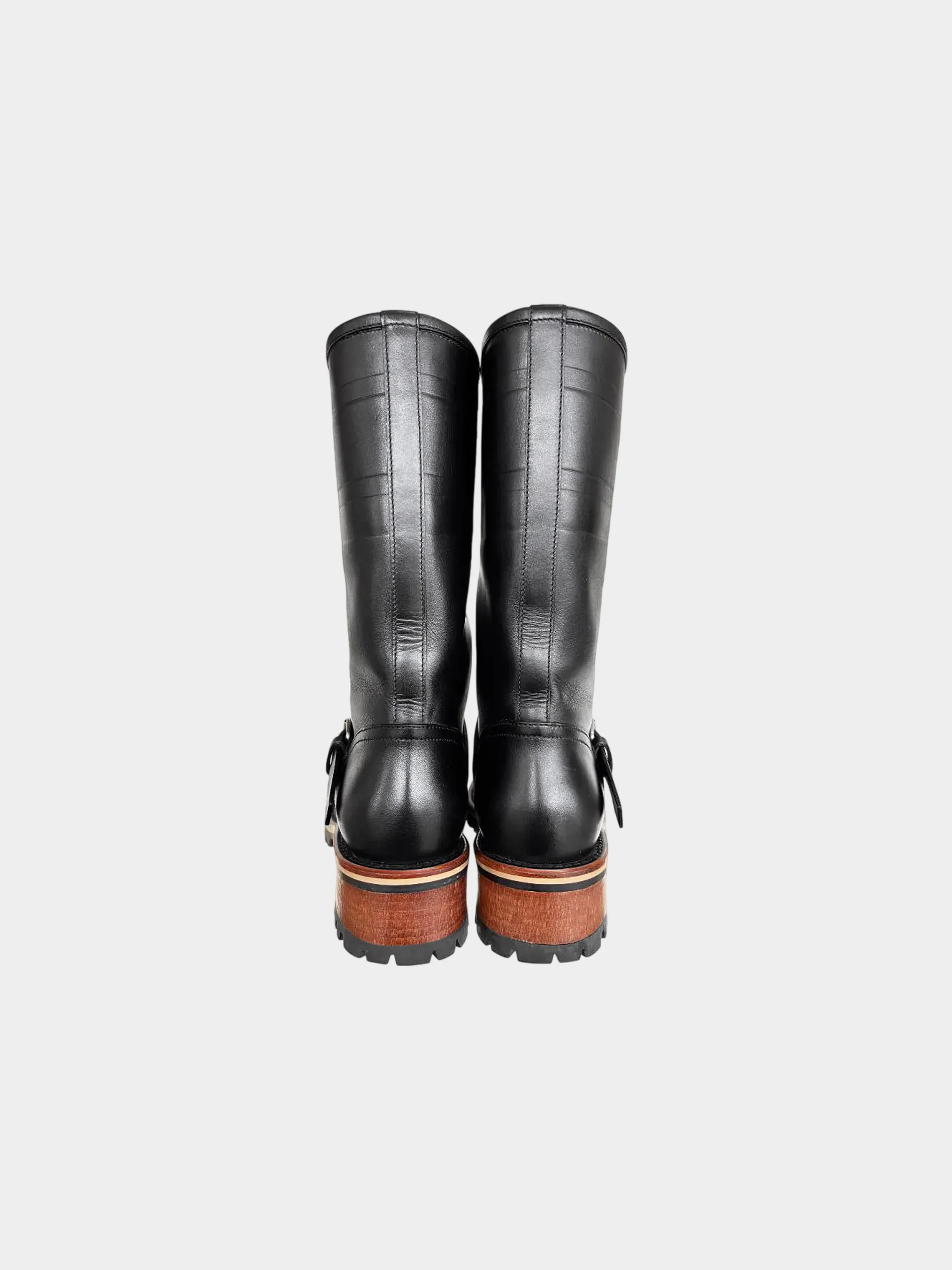 Christian Dior 2020 Black Calfskin Leather Quest Boots - Image 4