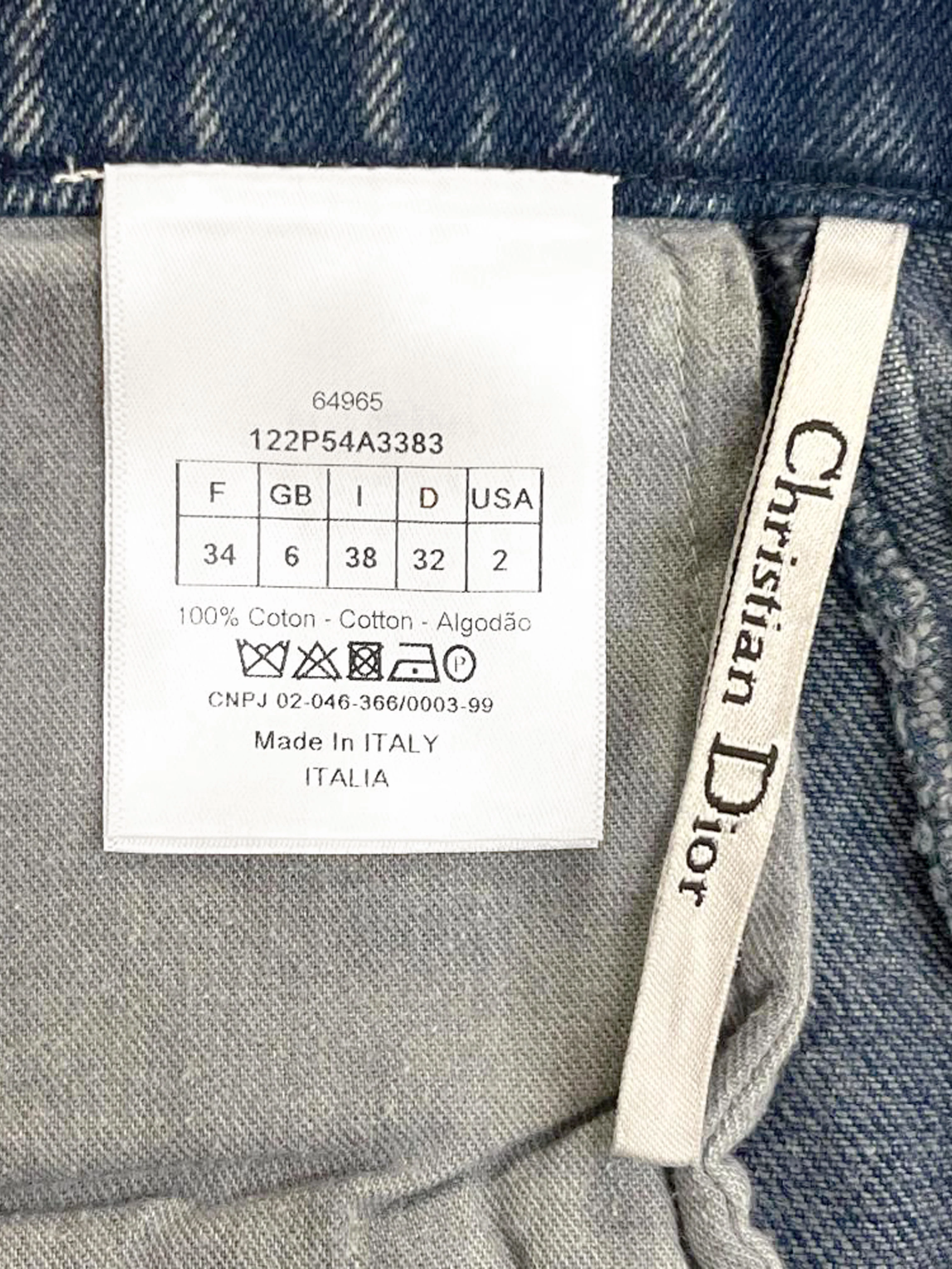 Christian Dior 2020s Blue Denim Skort - Image 6
