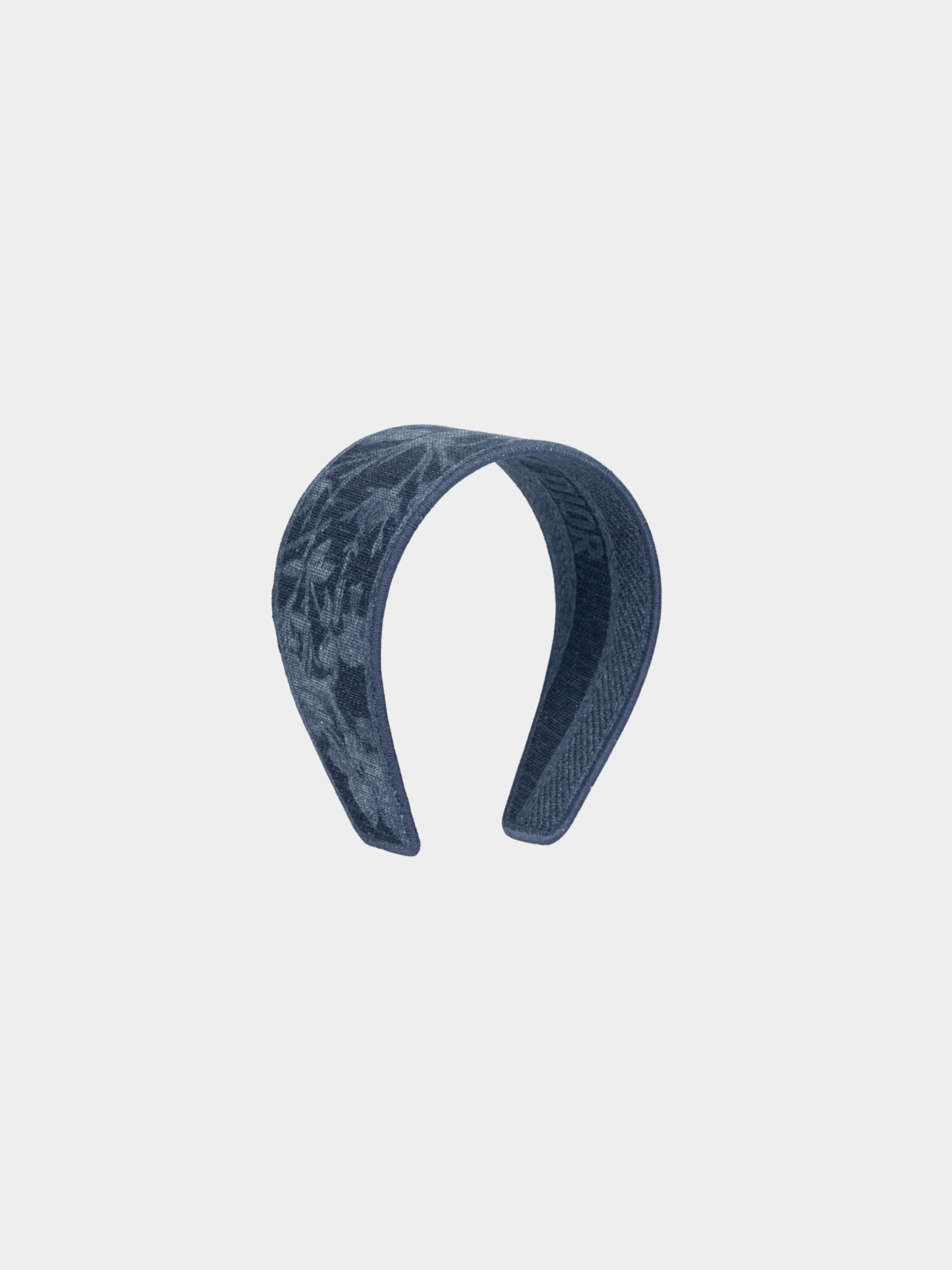 Christian Dior 2020s Blue Toile de Jouy Denim Headband - Image 2