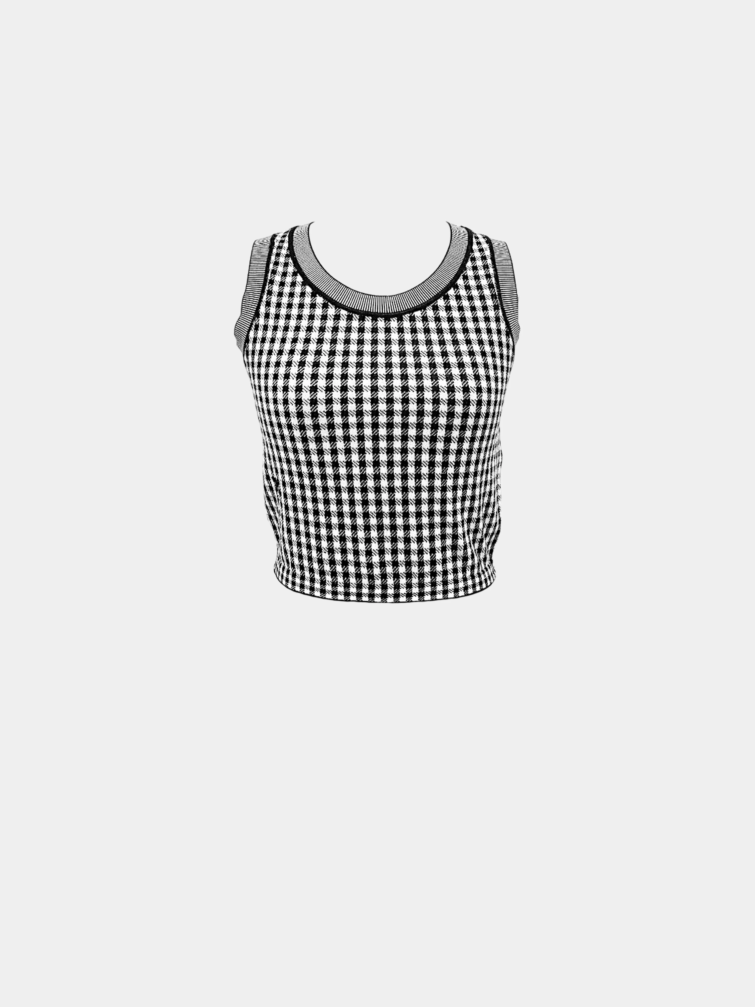 Christian Dior 2020s Check Cashmere-silk Knit Twin Set - Image 3