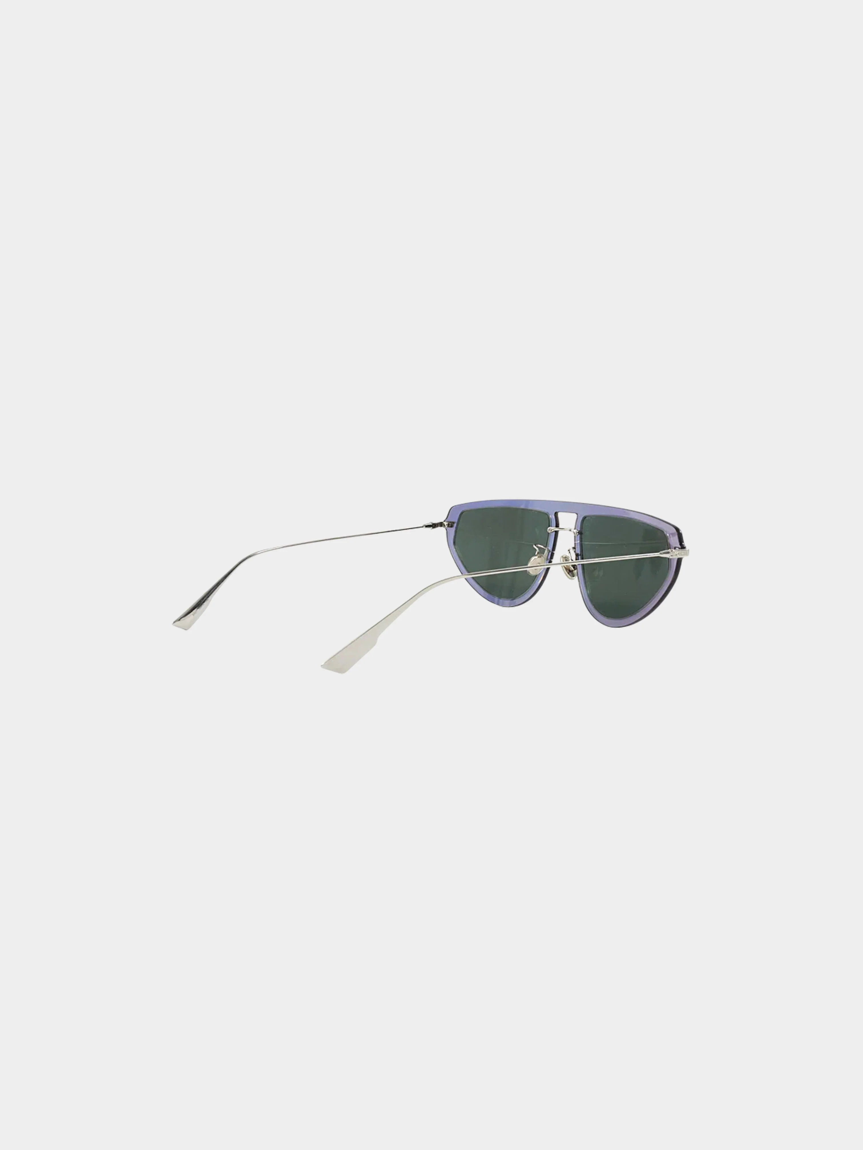 Christian Dior 2020s Gold and Blue DiorUltime2 Mirror Aviator Sunglasses - Image 2