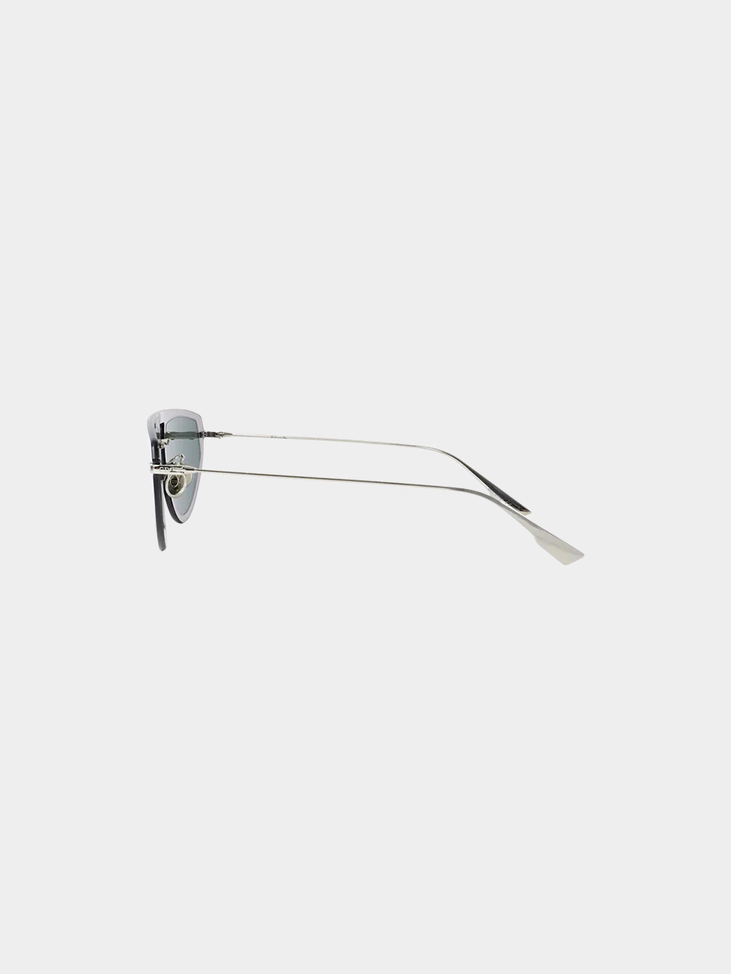 Christian Dior 2020s Gold and Blue DiorUltime2 Mirror Aviator Sunglasses - Image 3