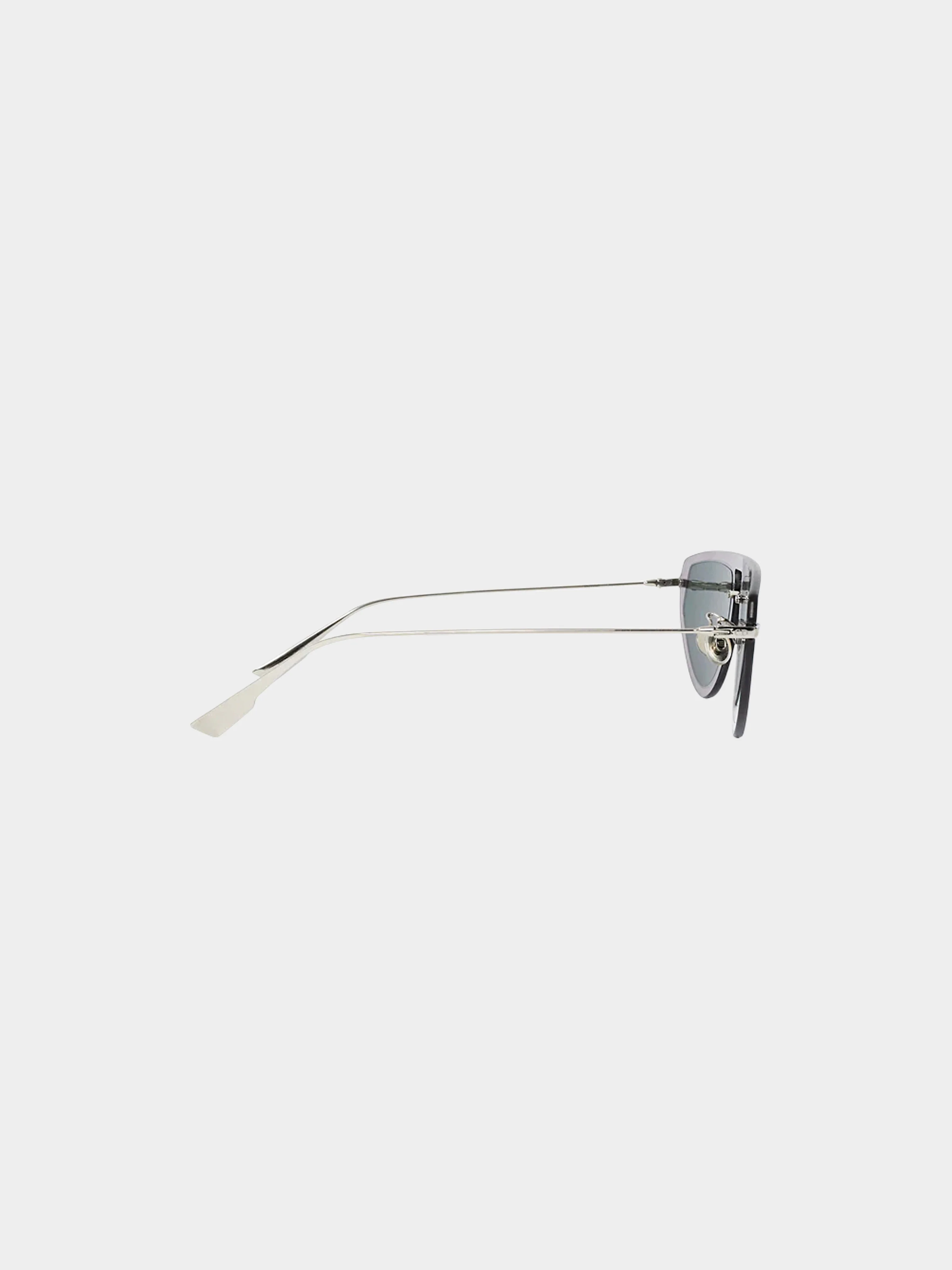 Christian Dior 2020s Gold and Blue DiorUltime2 Mirror Aviator Sunglasses - Image 4