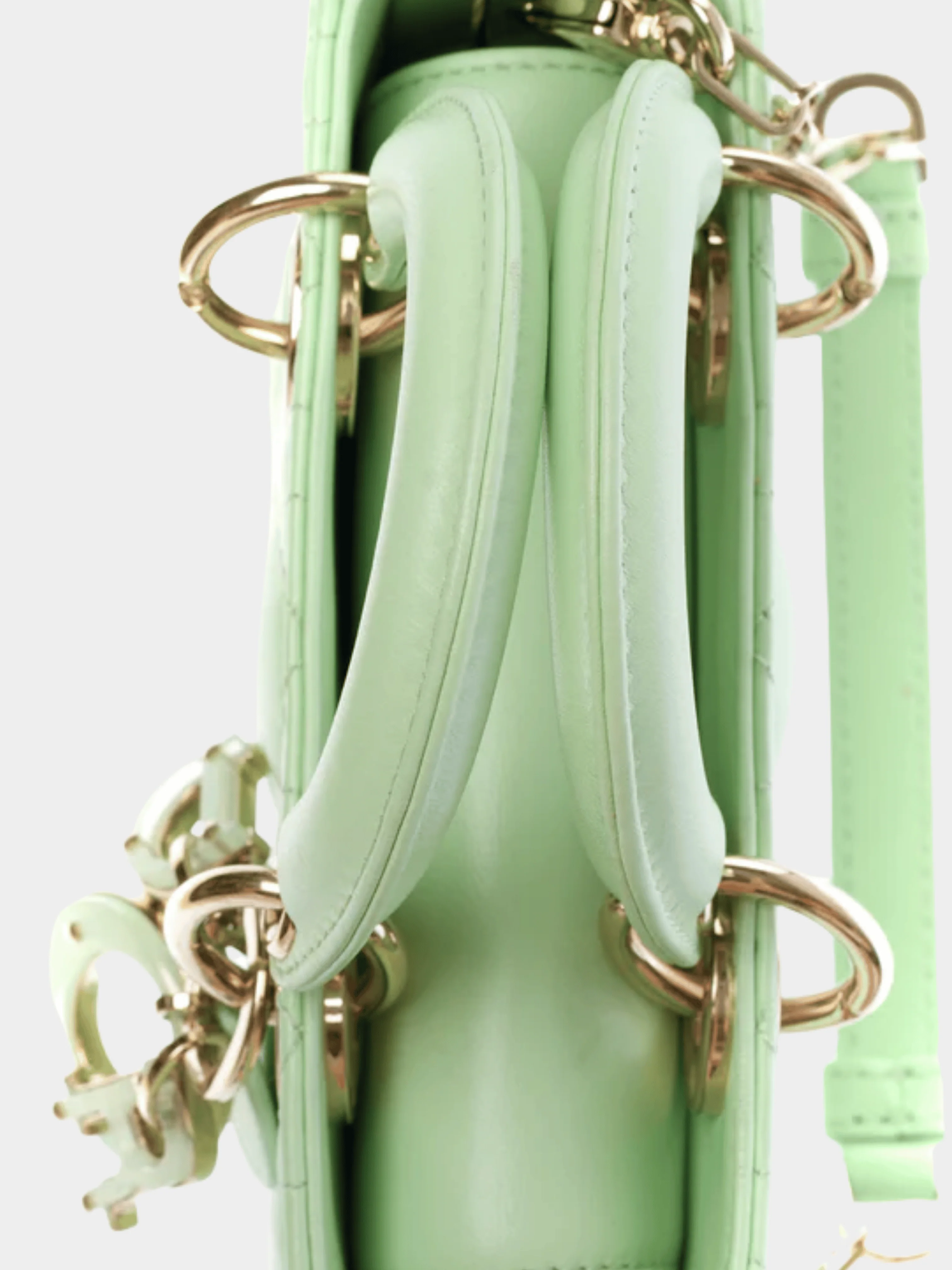 Christian Dior 2020s Mint Green Lady D-Joy Micro Handbag - Image 6