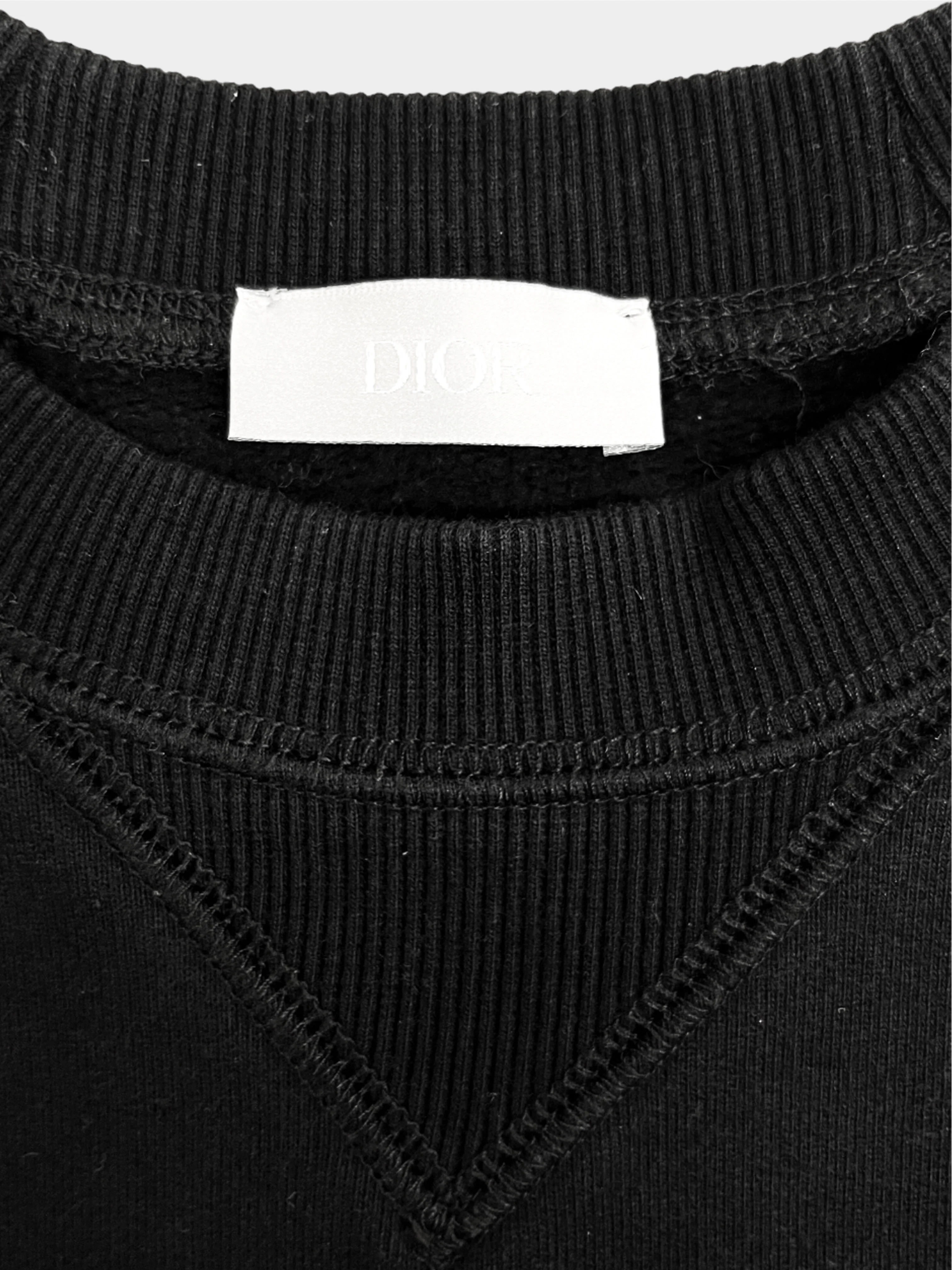 Christian Dior 2021 DIOR x Peter Doig Black Sweater with Embroidered Logo - Image 3