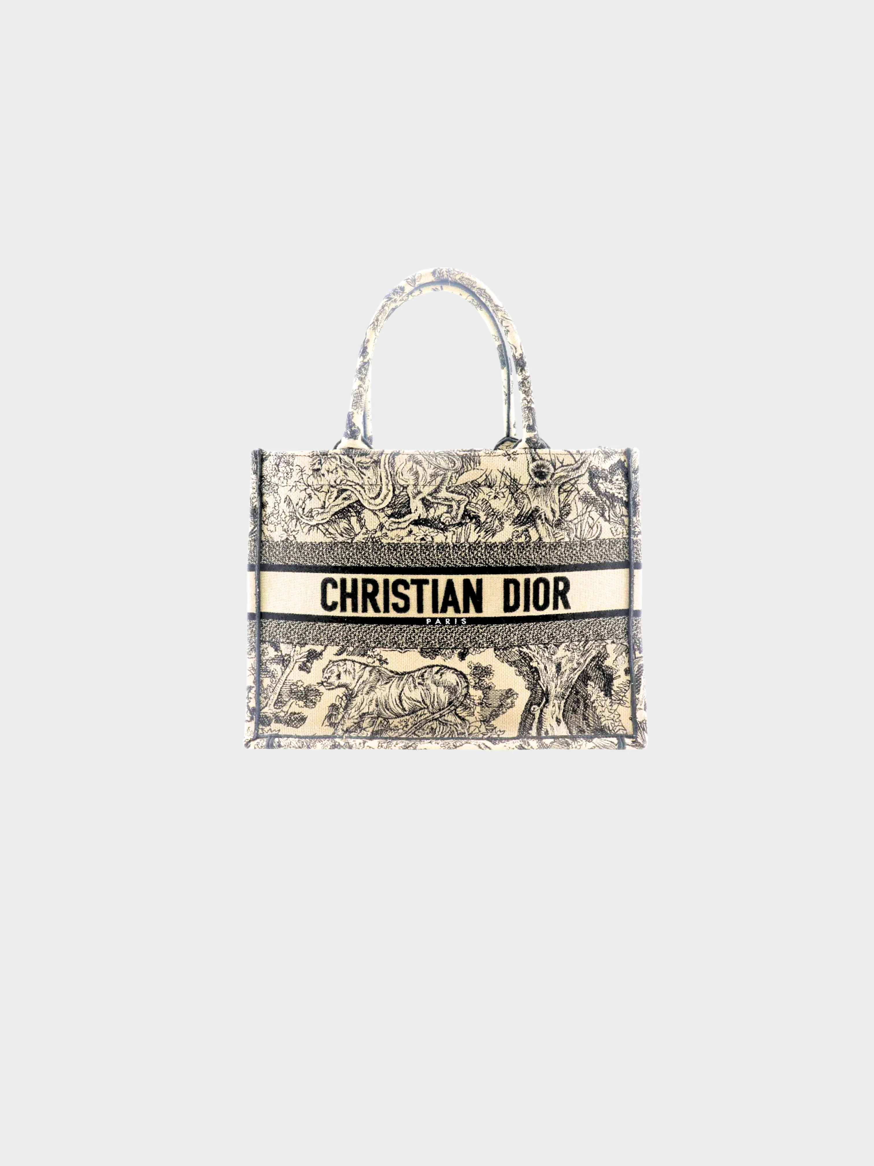 Christian Dior 2022 Beige Toile de Joui Medium Book Tote