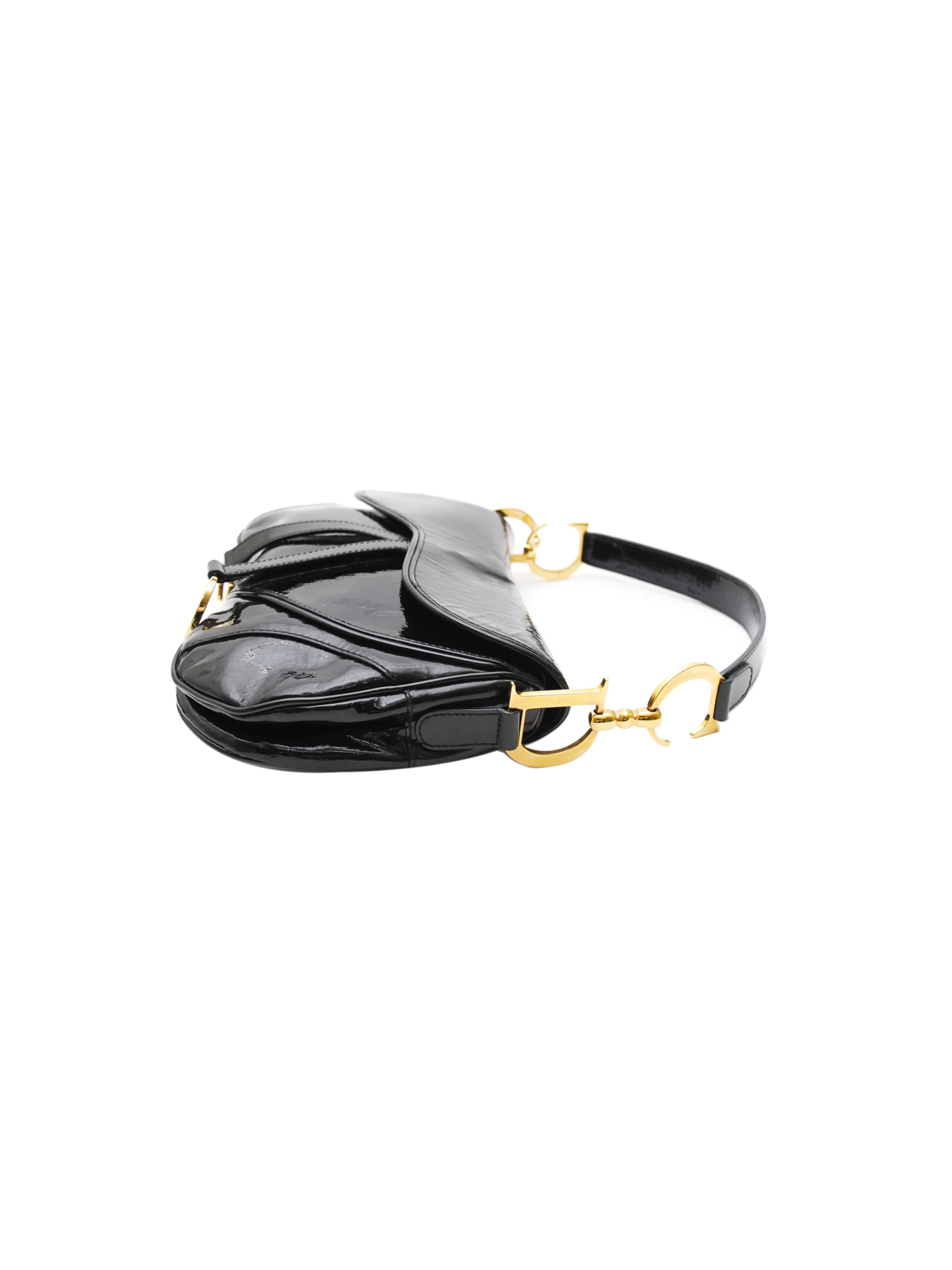 Christian Dior 2000s Black Leather Saddle - Image 3