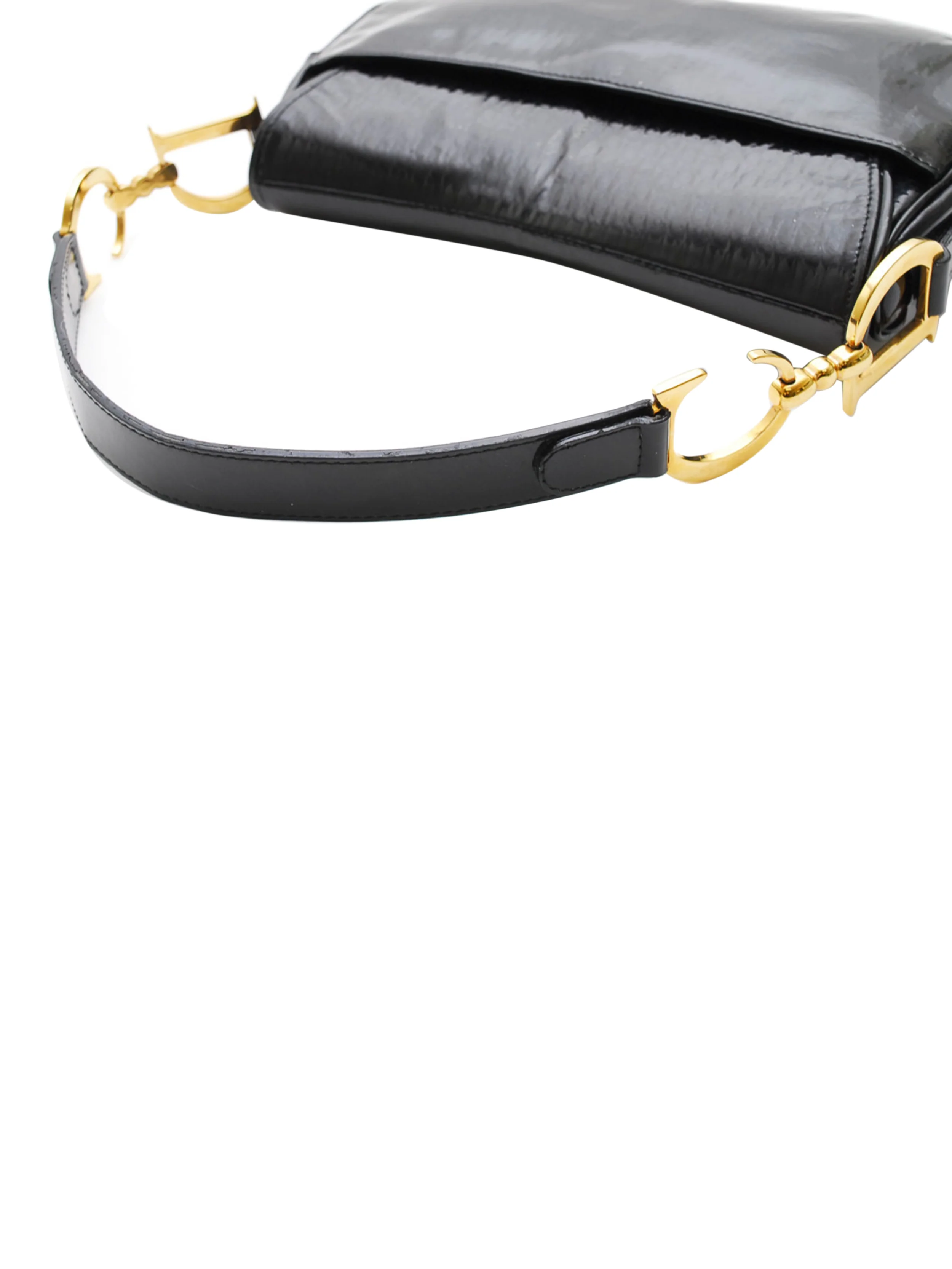Christian Dior 2000s Black Leather Saddle - Image 4