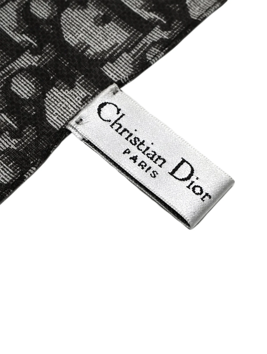 Christian Dior 2000s Black Monogram Scarf - Image 4