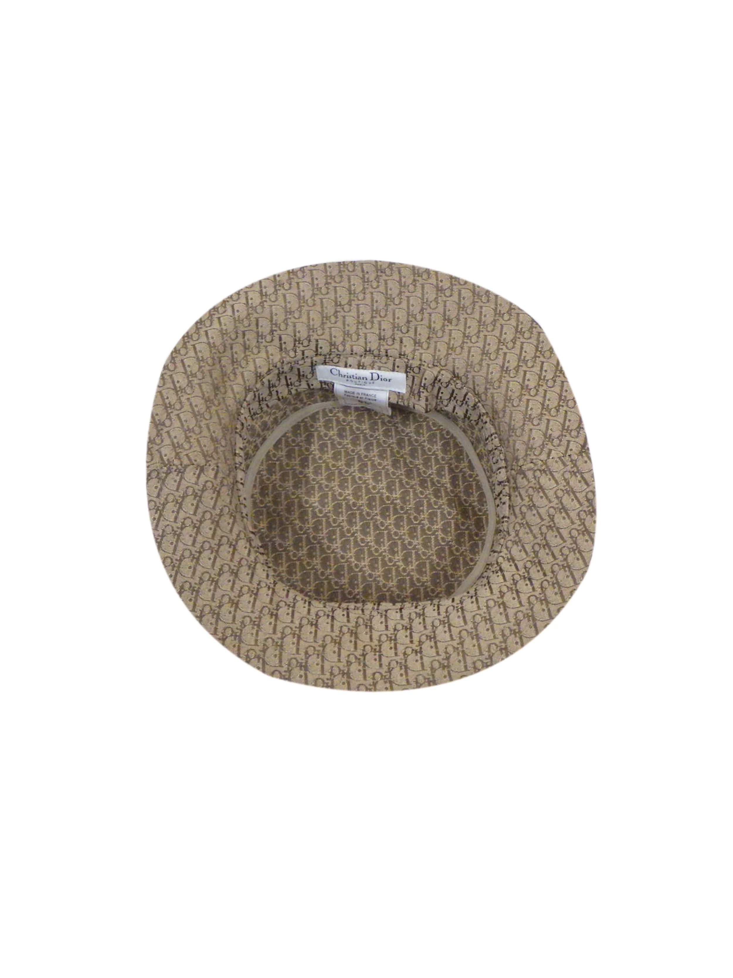 Christian Dior 2000s Brown Monogram Hat - Image 4