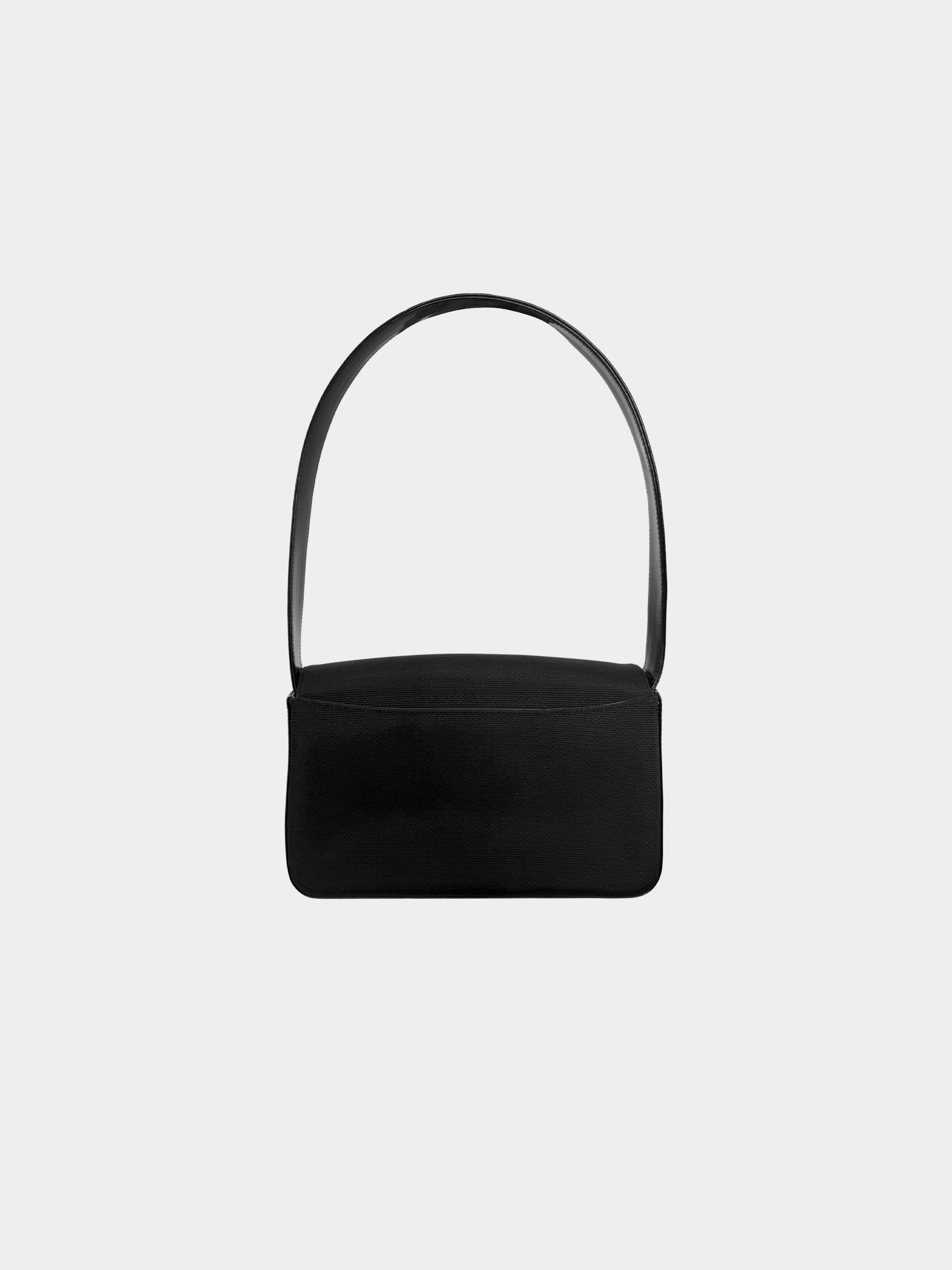 Christian Dior by John Galliano 1997 Rare Black Canvas and Patent Leather Crossbody Bag - Image 2