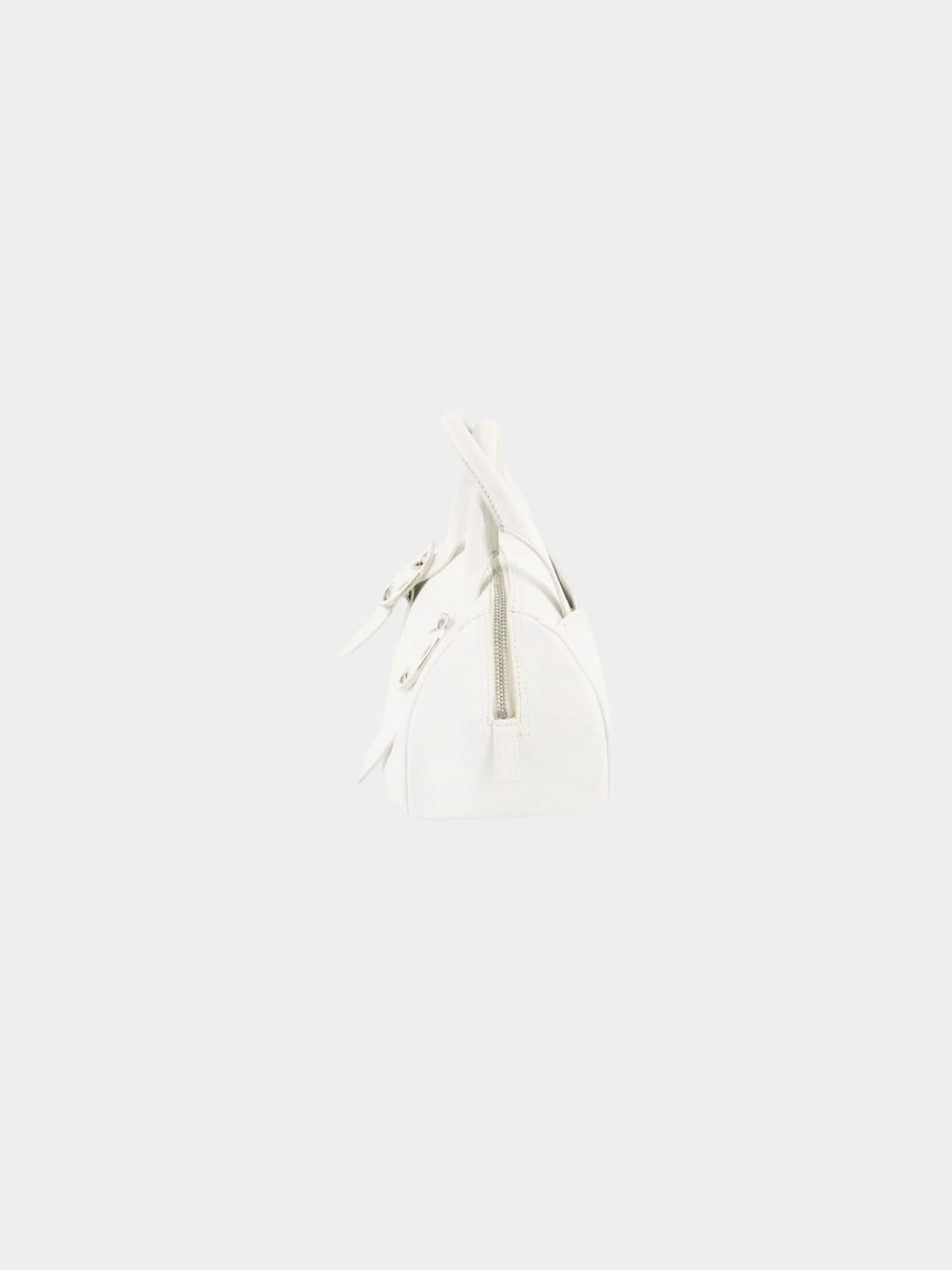 Christian Dior by John Galliano Mid-2000s White Leather Cannage Boston Bag - Image 3