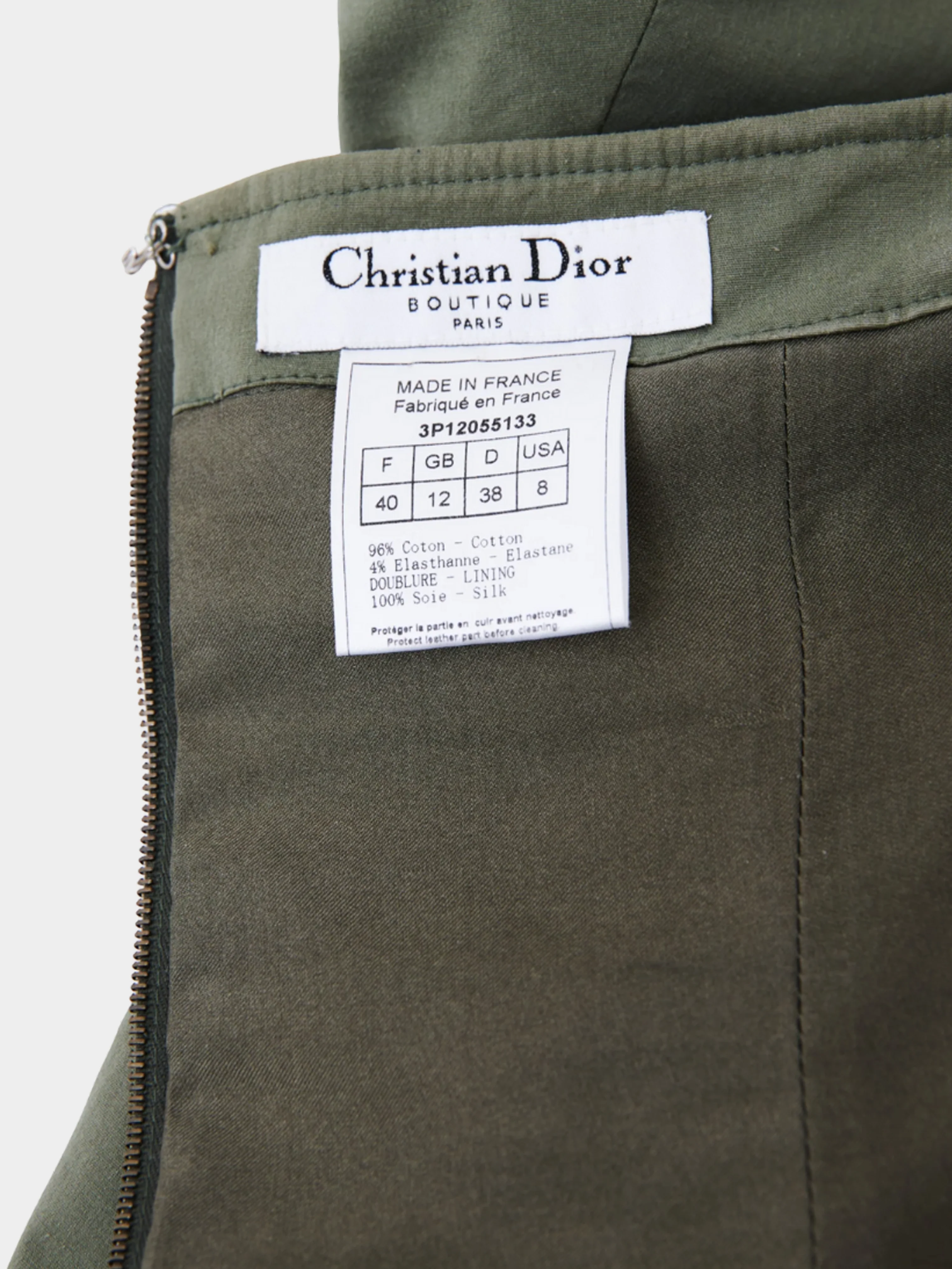 Christian Dior by John Galliano SS 2003 Military Khaki Bondage Set - Image 5