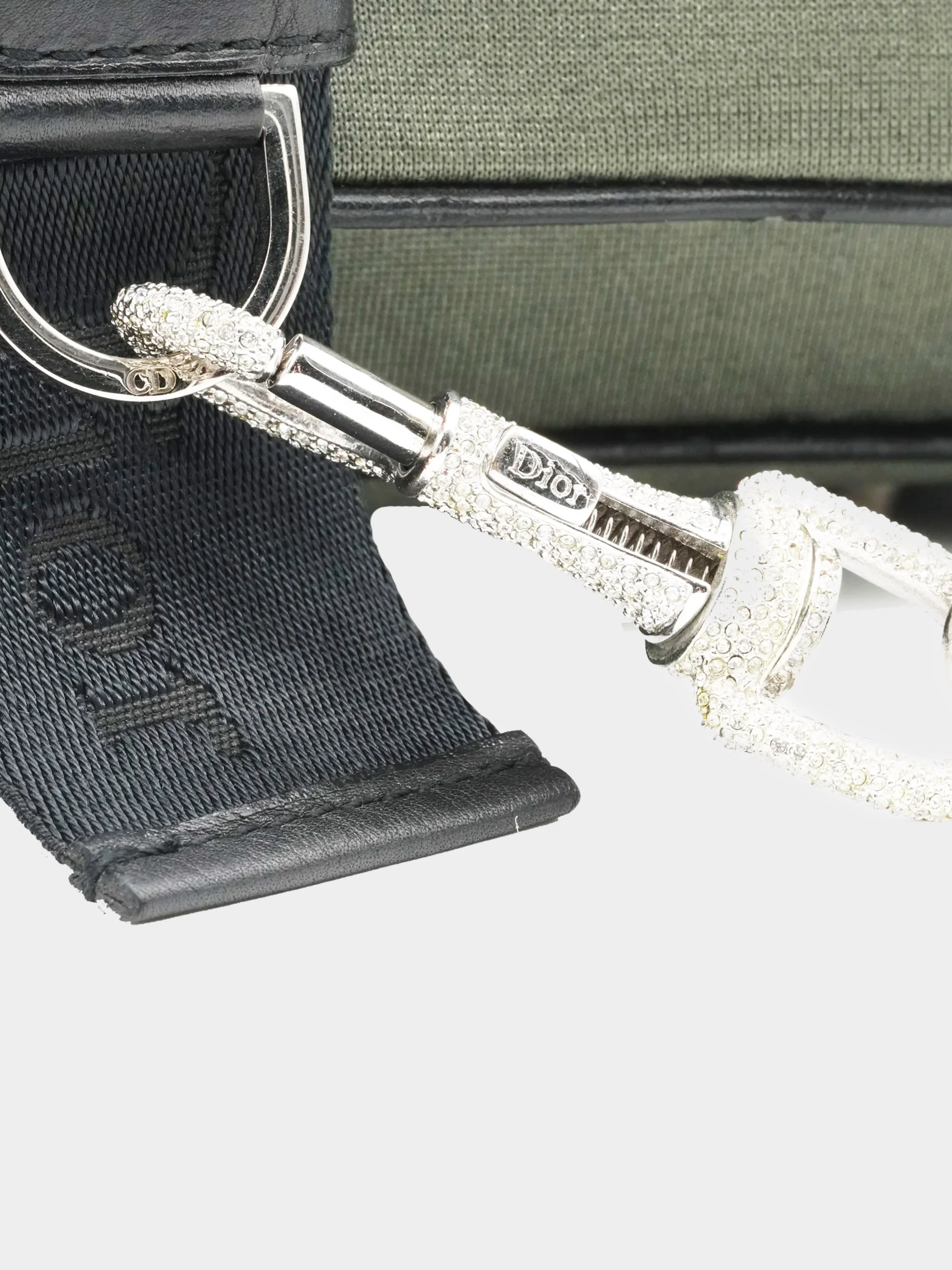 Christian Dior by John Galliano SS 2003 Olive Jersey Hardcore Bag - Image 5